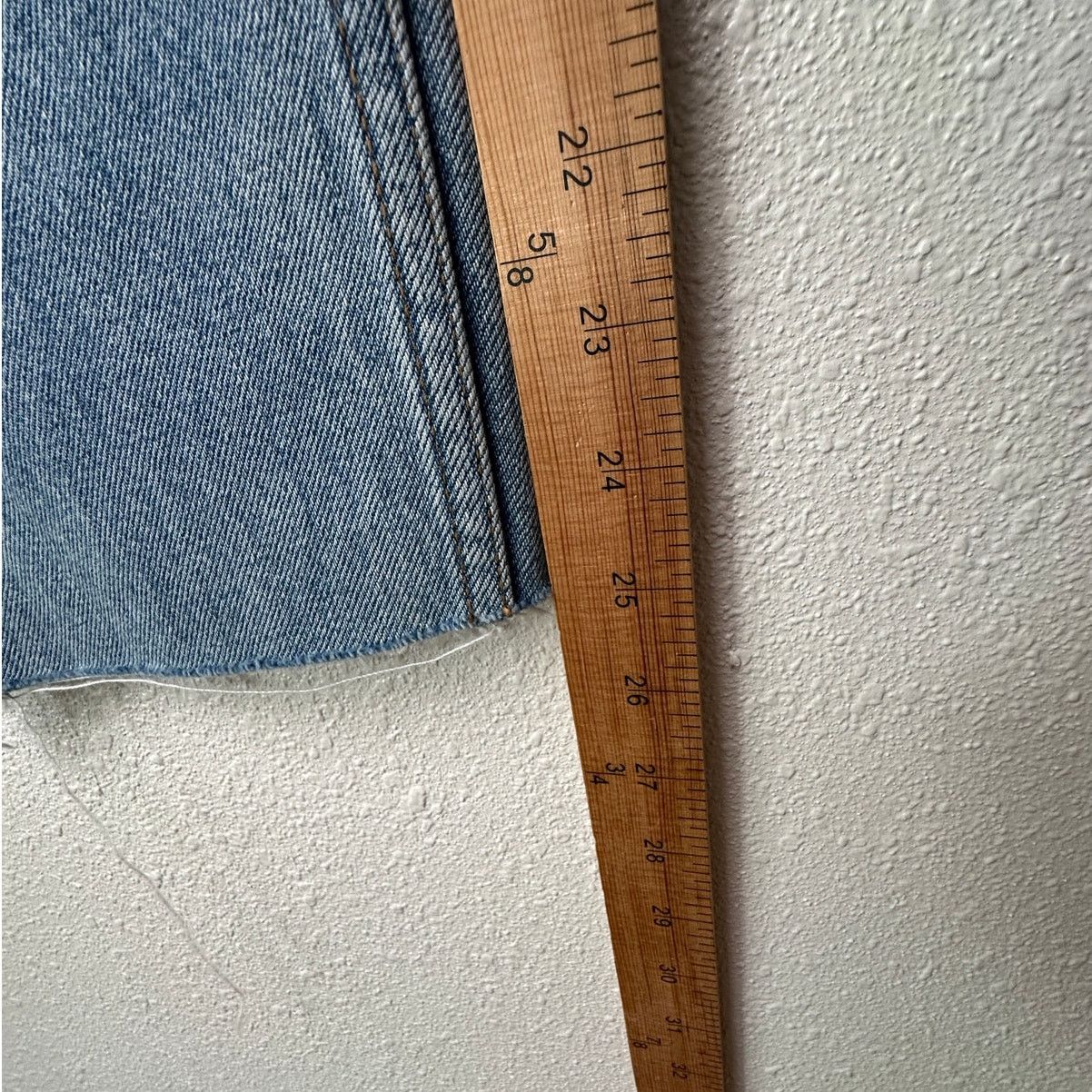 Drew House Drew House Distressed Jeans Blue Raw Hem Corduroy Patches 32 Size US 32 / EU 48 - 14 Thumbnail