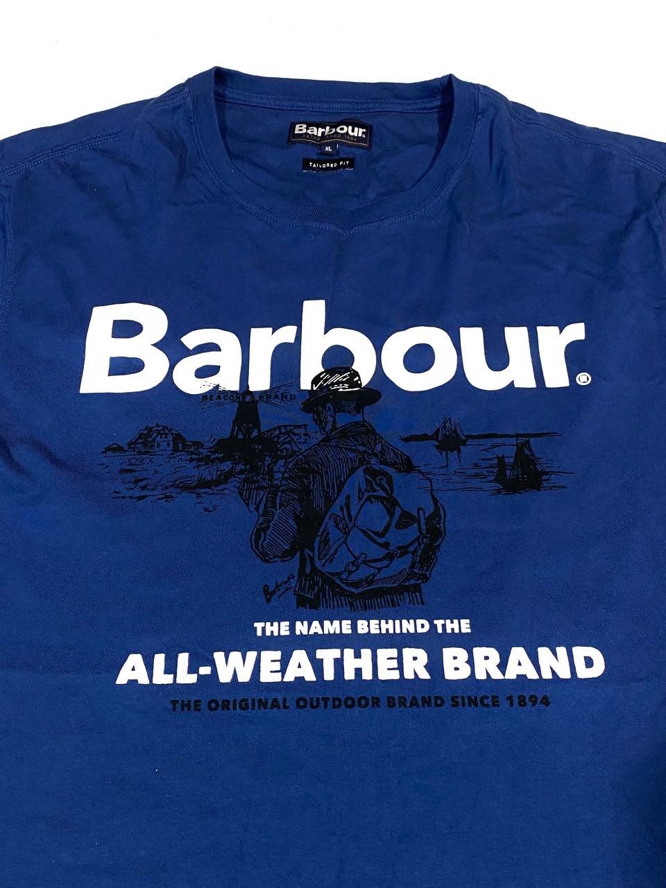 Barbour Barbour Big Logo T-Shirt Size US XL / EU 56 / 4 - 2 Thumbnail