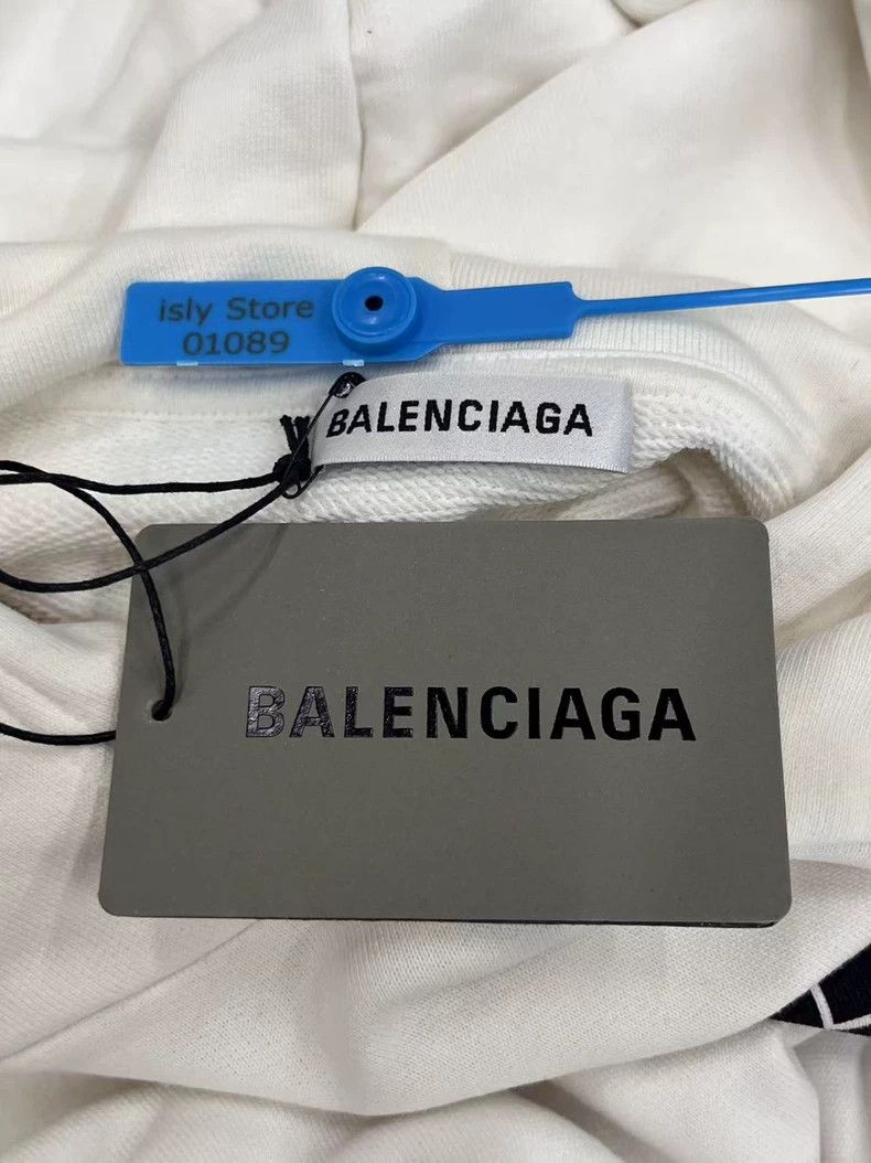 Balenciaga Balenciaga Letter printed fleece hooded sweater Size US M / EU 48-50 / 2 - 5 Thumbnail