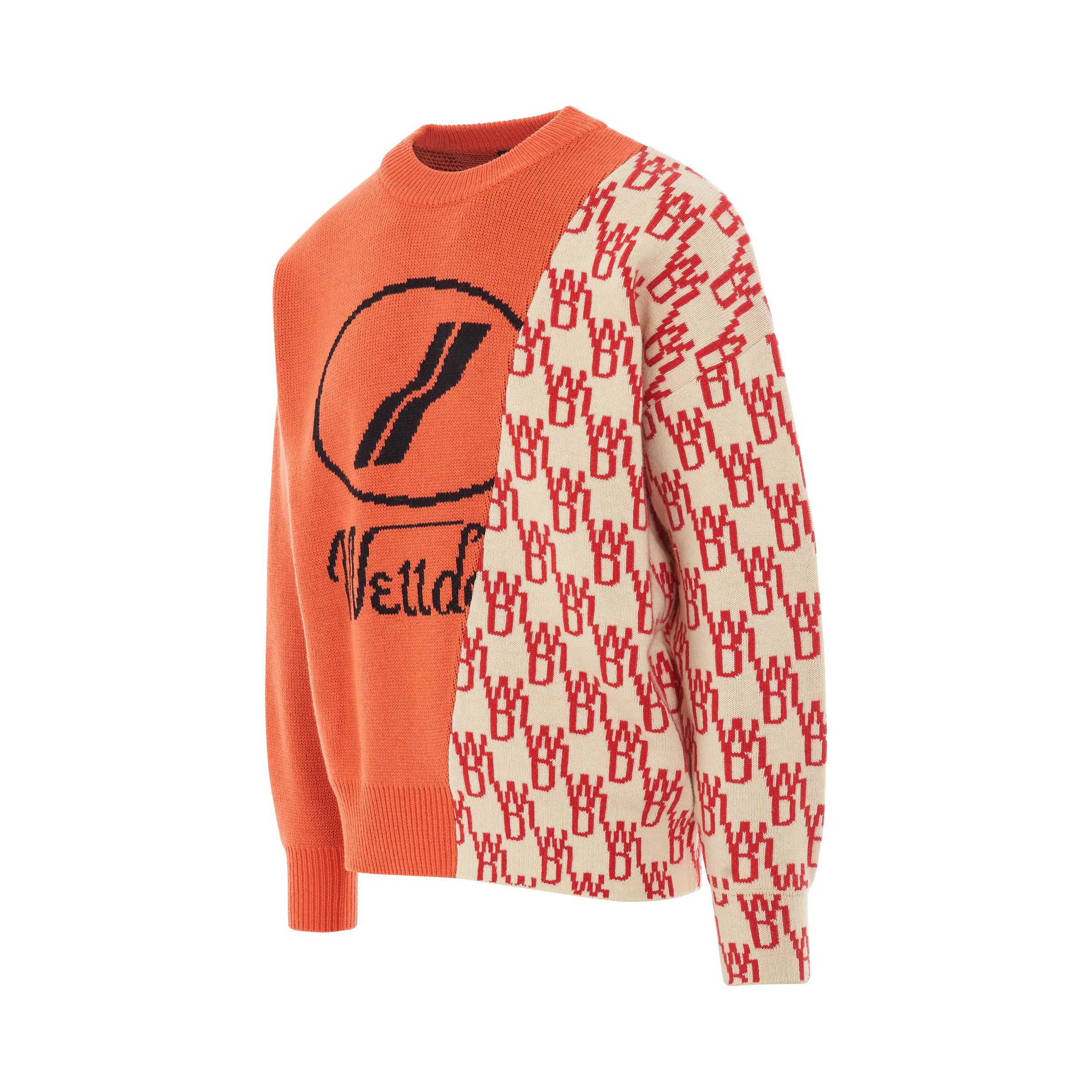 WE11DONE o1mris0824 Sweater in Orange Size US S / EU 44-46 / 1 - 2 Thumbnail