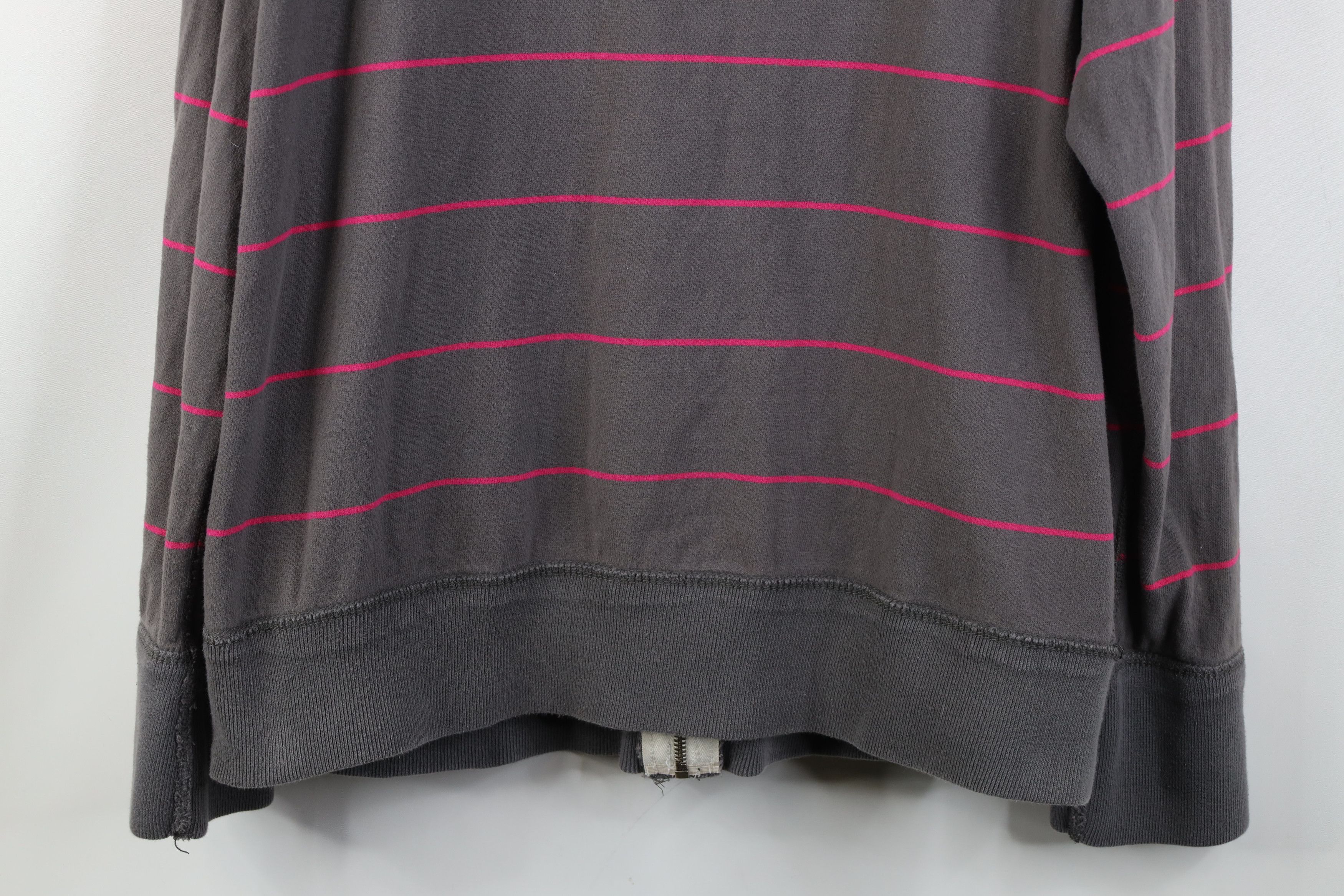 American Eagle Outfitters Vintage 90s Y2K American Eagle Striped Zip Hoodie Sweatshirt Size L / US 10 / IT 46 - 15 Thumbnail