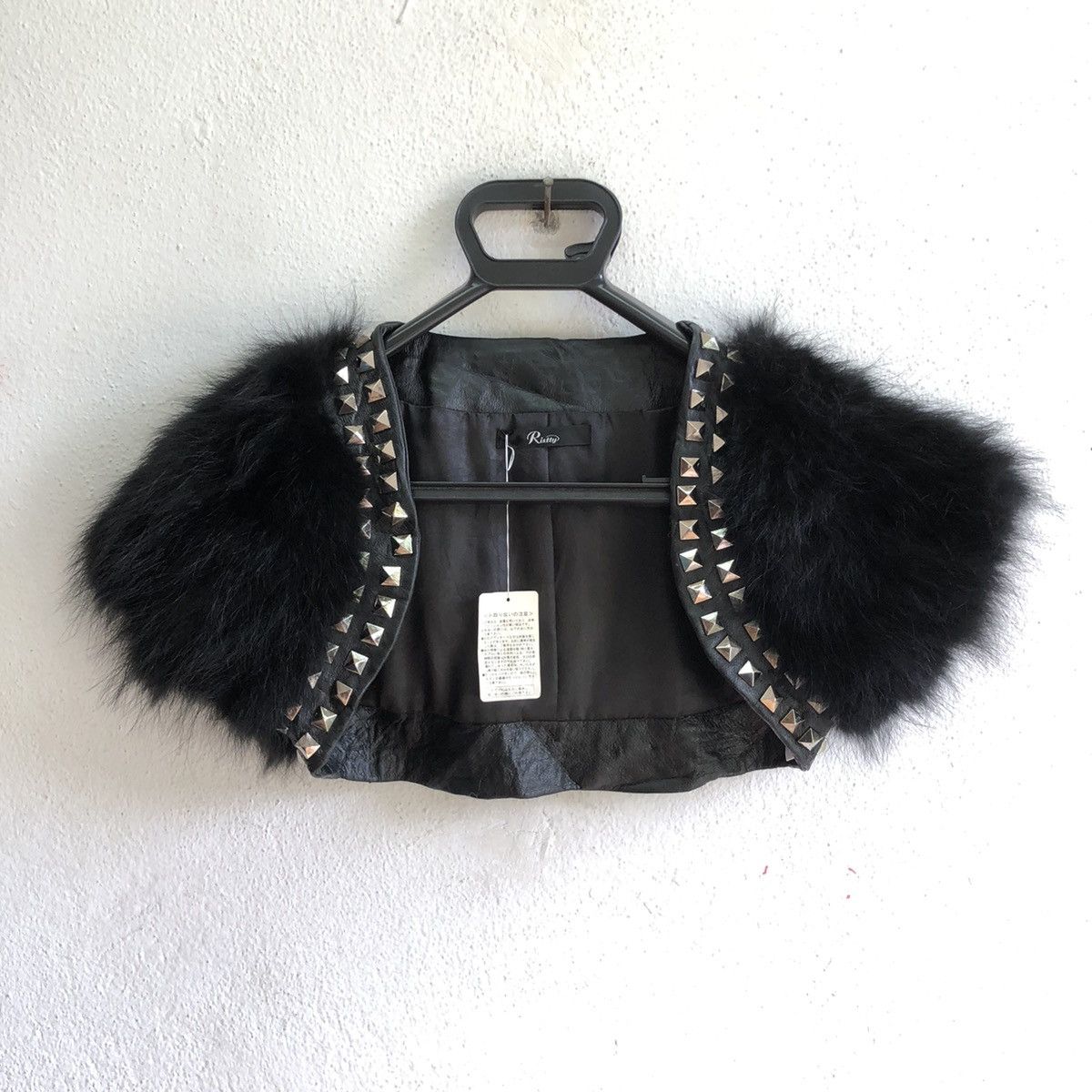 Japanese Brand RISTTY raccon fur crop jacket Size S / US 4 / IT 40 - 6 Thumbnail