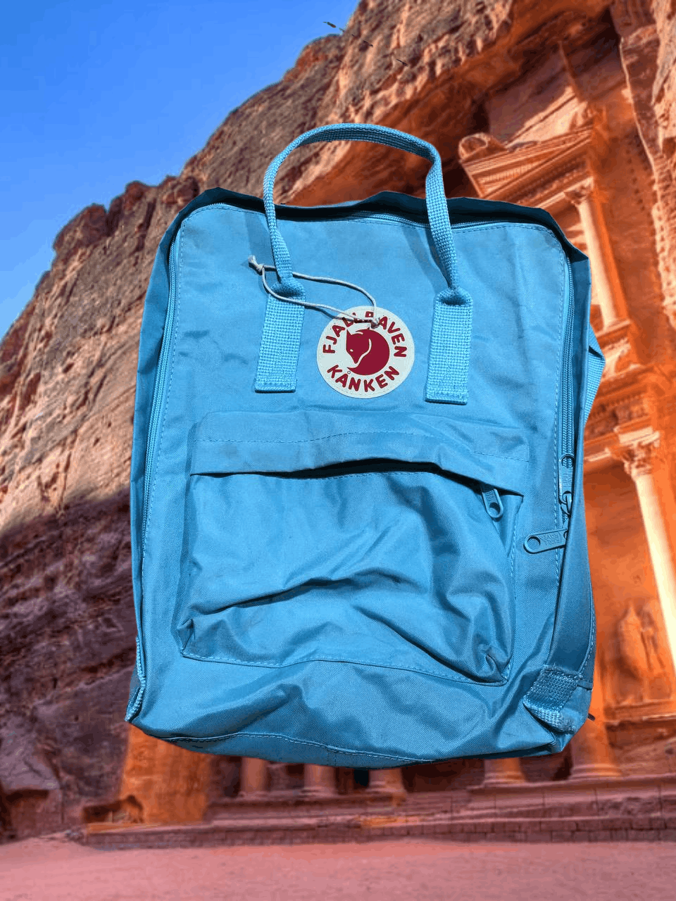 Fjallraven Y2K logo center Fjallraven blue Backpack Vintage Size ONE SIZE - 1 Thumbnail