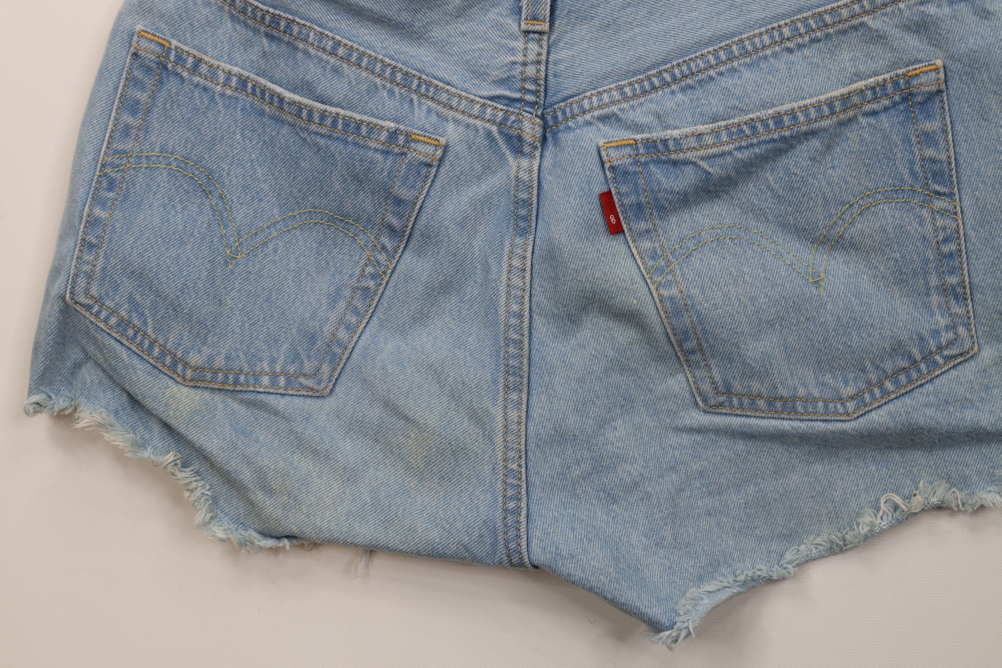 Levi's Vintage Y2K Levis 501xx Original Fit Button Fly Denim Shorts Size 27" / US 4 / IT 40 - 12 Thumbnail