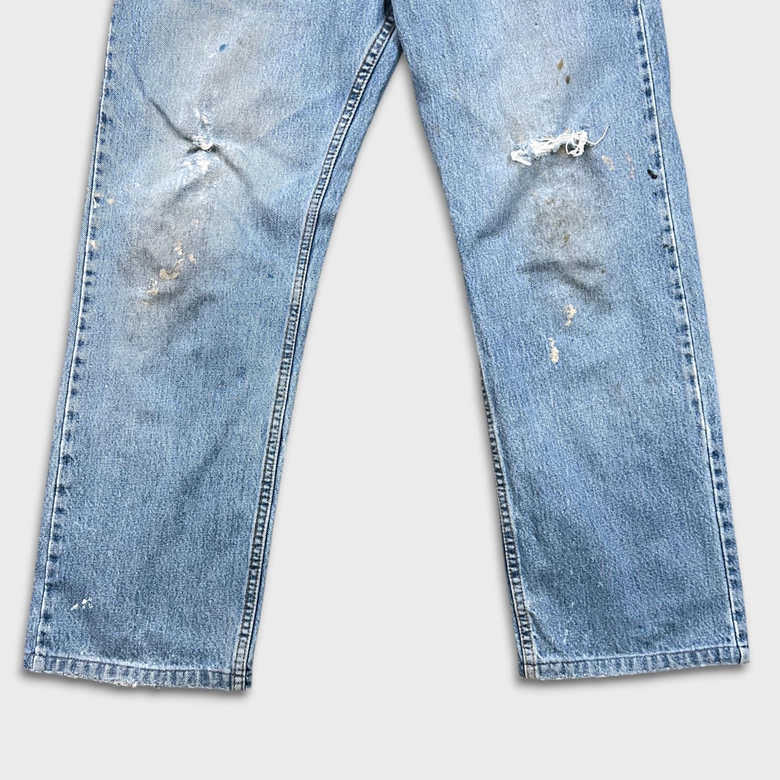 Levi's × Vintage VTG Levi's 528 Jeans 33x32 Metro Fit Distressed 90s Denim Size US 32 / EU 48 - 4 Thumbnail