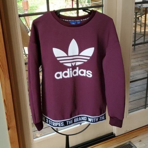 Adidas Adidas Trefoil Big Logo Graphic Crewneck Banded Embellish Wa Size S / US 4 / IT 40 - 2 Thumbnail
