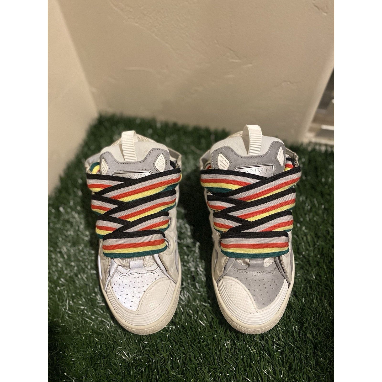 Lanvin Lanvin Curb Sneaker “white Multicolor” | SIZE 38 EU ( 5 US ) Size US 5 / EU 37 - 6 Thumbnail