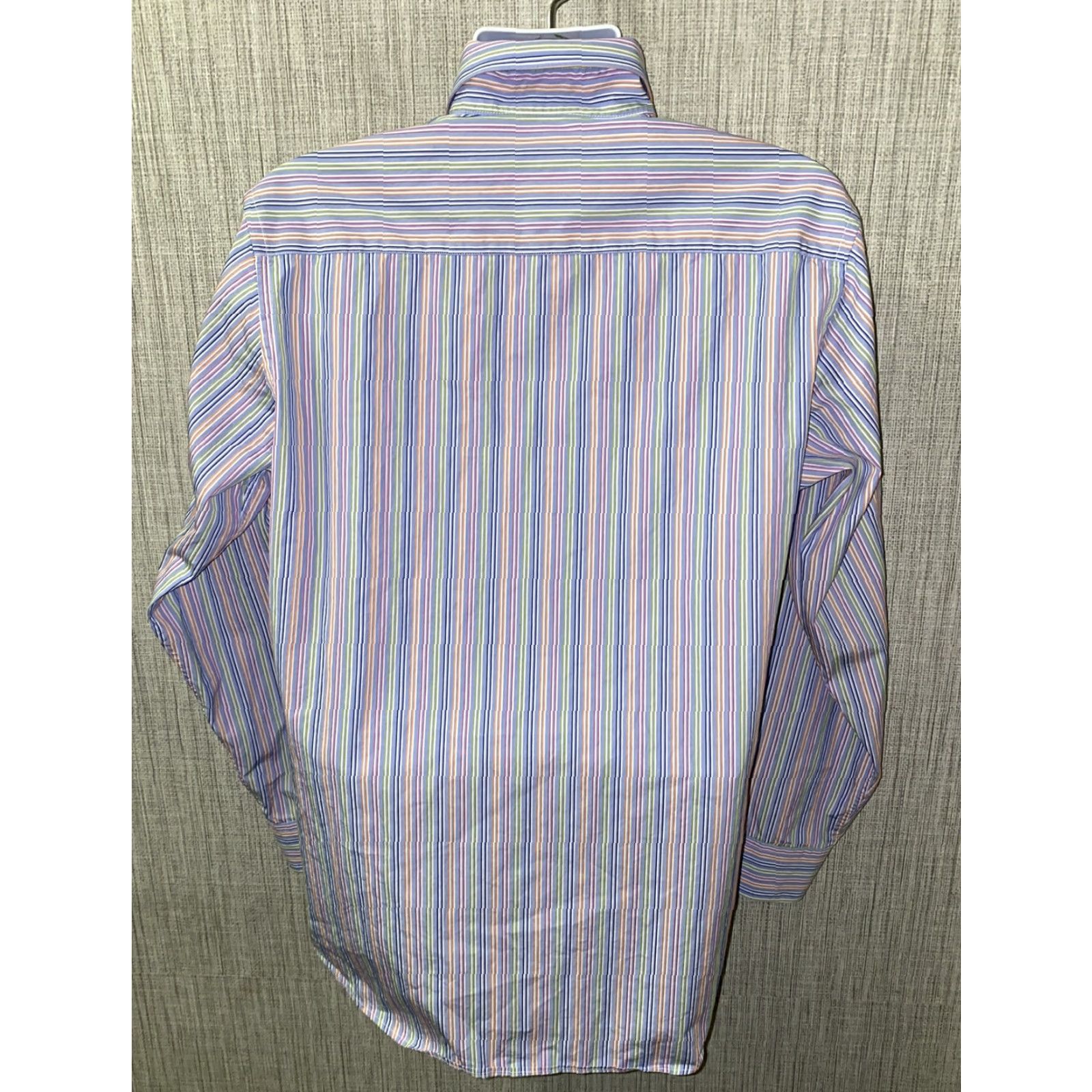 BUGATCHI Bugatchi Uomo Men Button-Up Shirt Striped Long Sleeve Multicolor 24 In Armpit L Size US L / EU 52-54 / 3 - 5 Thumbnail