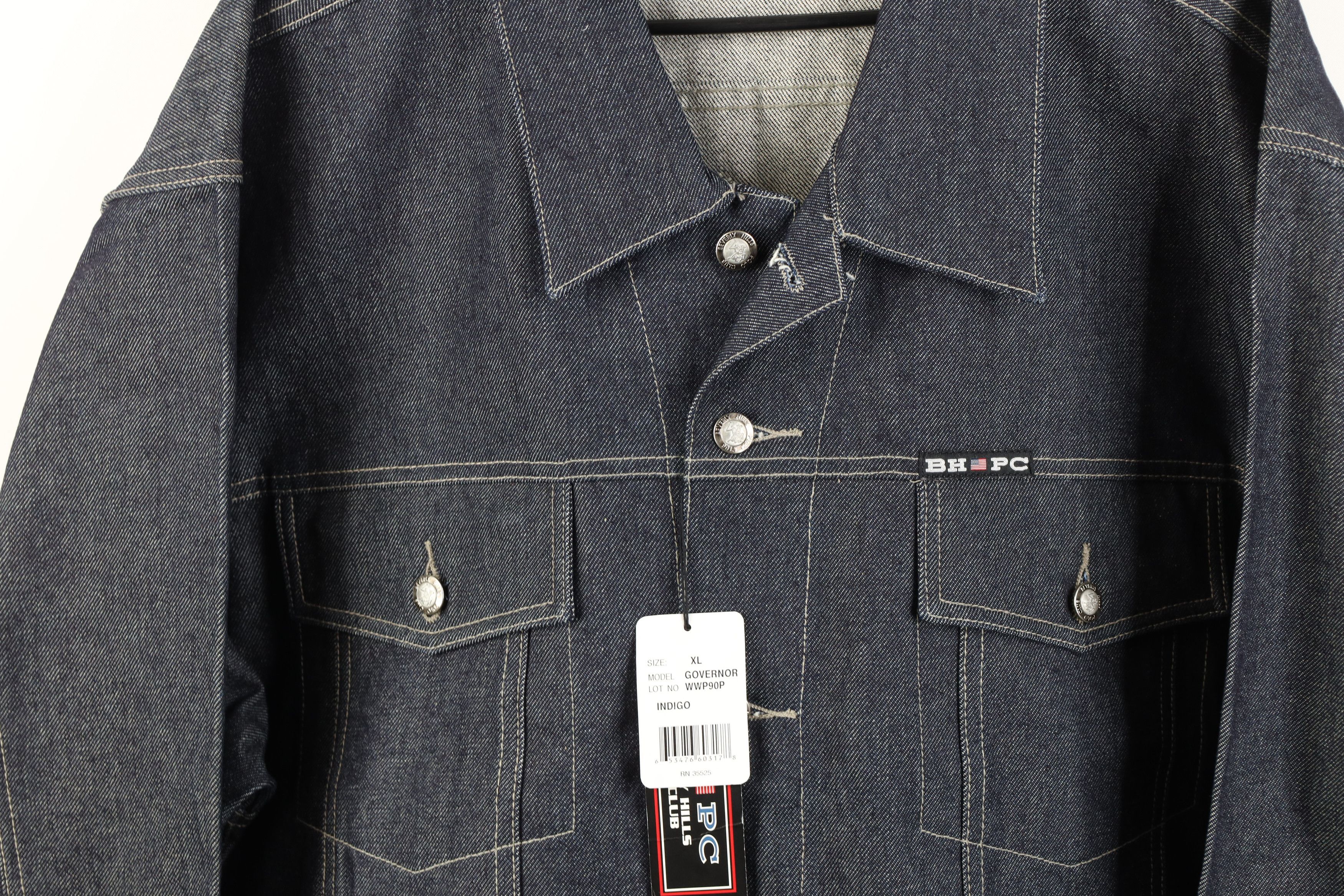 Vintage Deadstock Vintage 90s Y2K Streetwear Trucker Jacket Indigo Size US XL / EU 56 / 4 - 3 Thumbnail