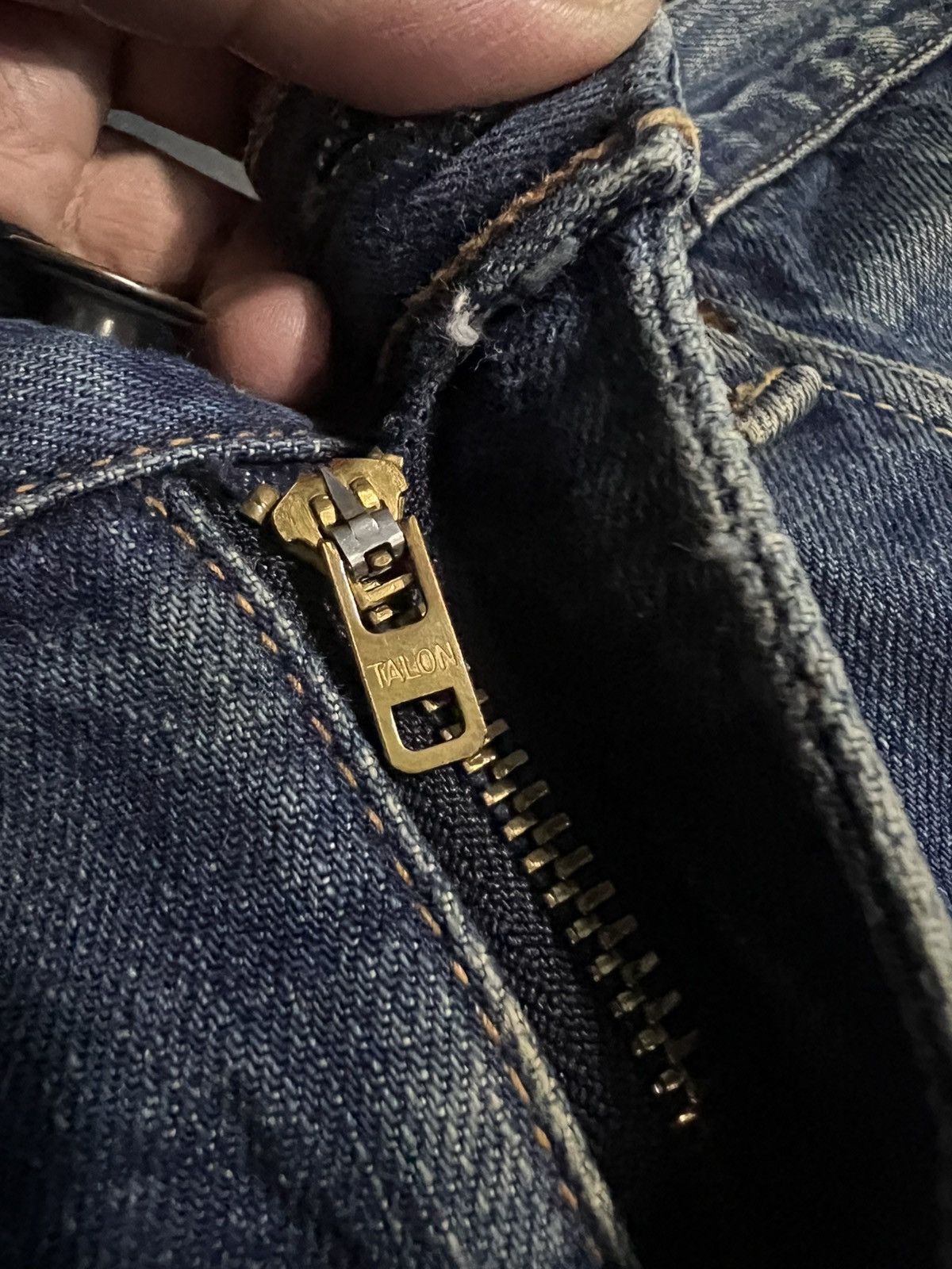 Sugar Cane 💥FLARE💥VINTAGE 80’S SUGAR CANES ZIPPER TALON JEANS Size US 33 - 12 Thumbnail
