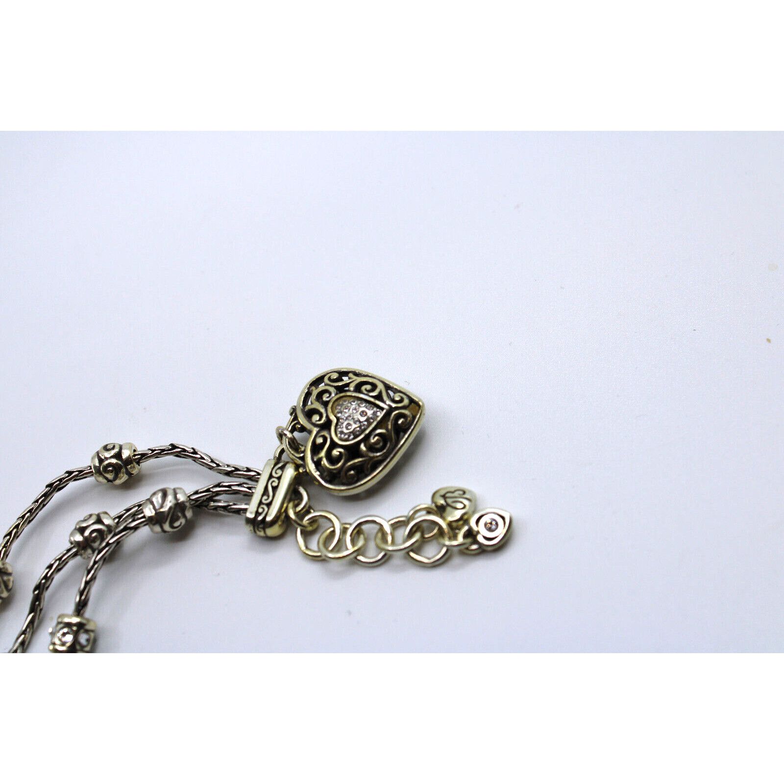 Brighton BRIGHTON Reno Heart Multi Strand Bracelet Silver Plated $78 Size ONE SIZE - 3 Thumbnail