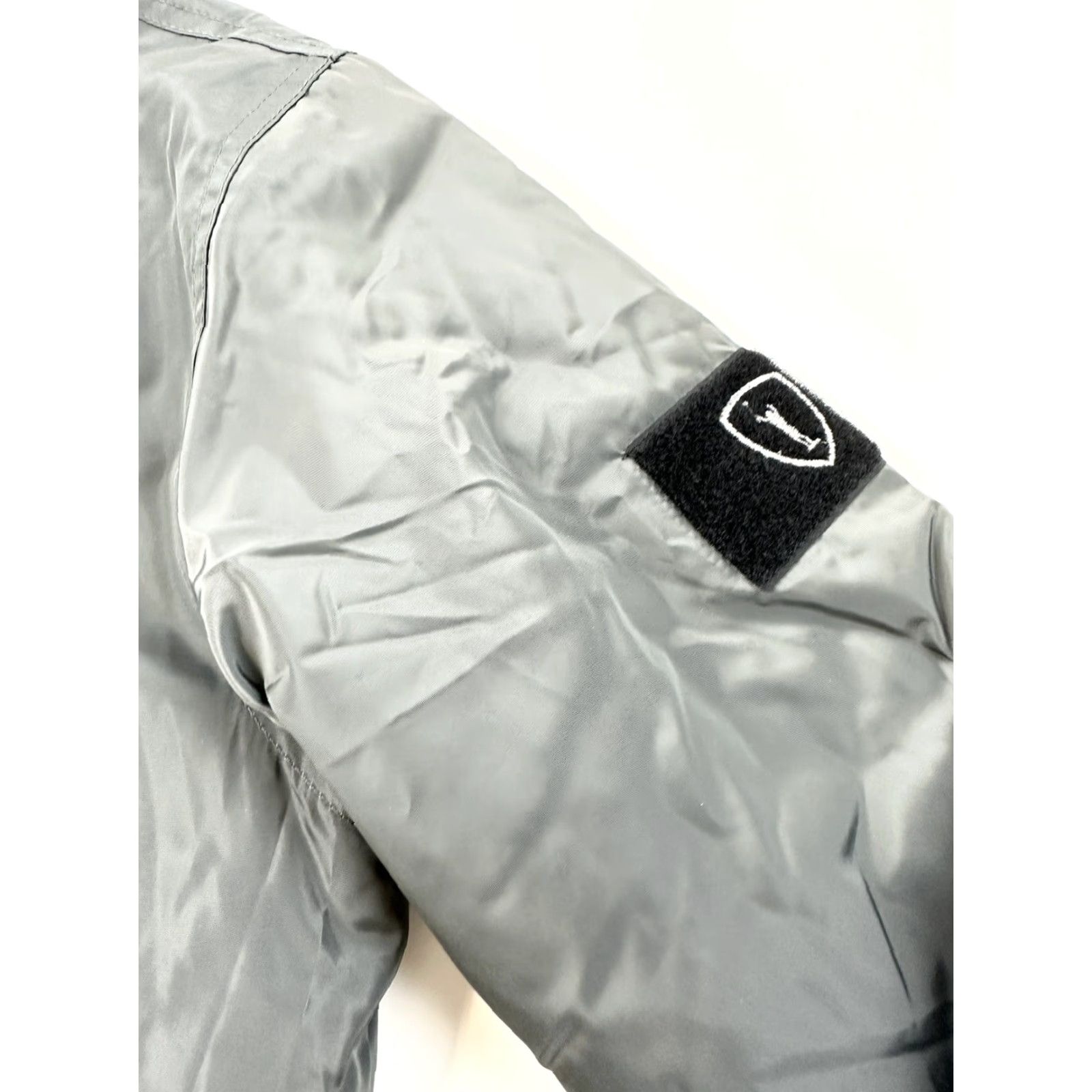 Vintage Adrenaline Bomber Jacket Men’s Small Gray Nylon Zip Short Band Collar Regular Size US S / EU 44-46 / 1 - 5 Thumbnail