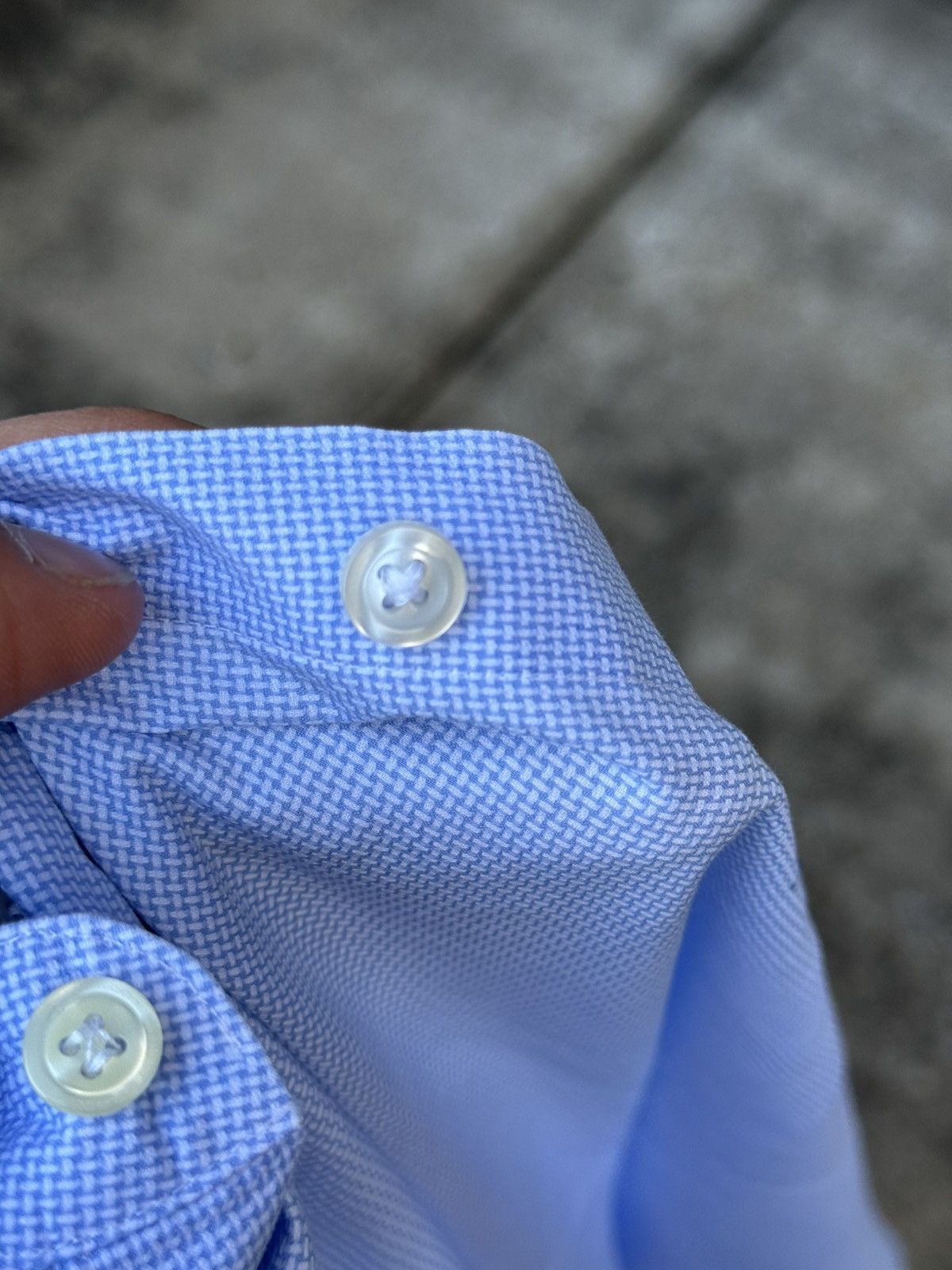 Nordstrom Fine John W. Nordstrom Blue Non-Iron 120s Formal Shirt Size US XL / EU 56 / 4 - 6 Thumbnail