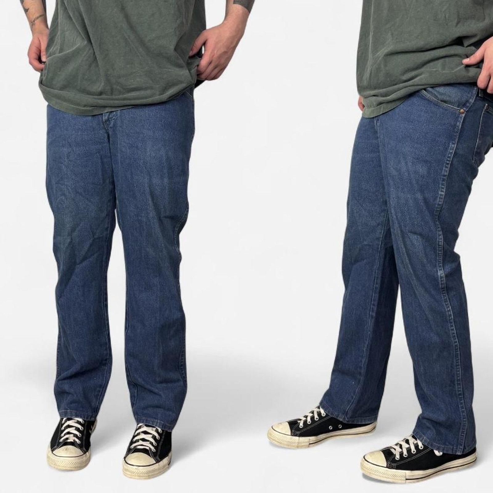 Wrangler 90s Wrangler Loose Fit Medium Wash Blue Jeans Size US 34 / EU 50 - 1 Thumbnail