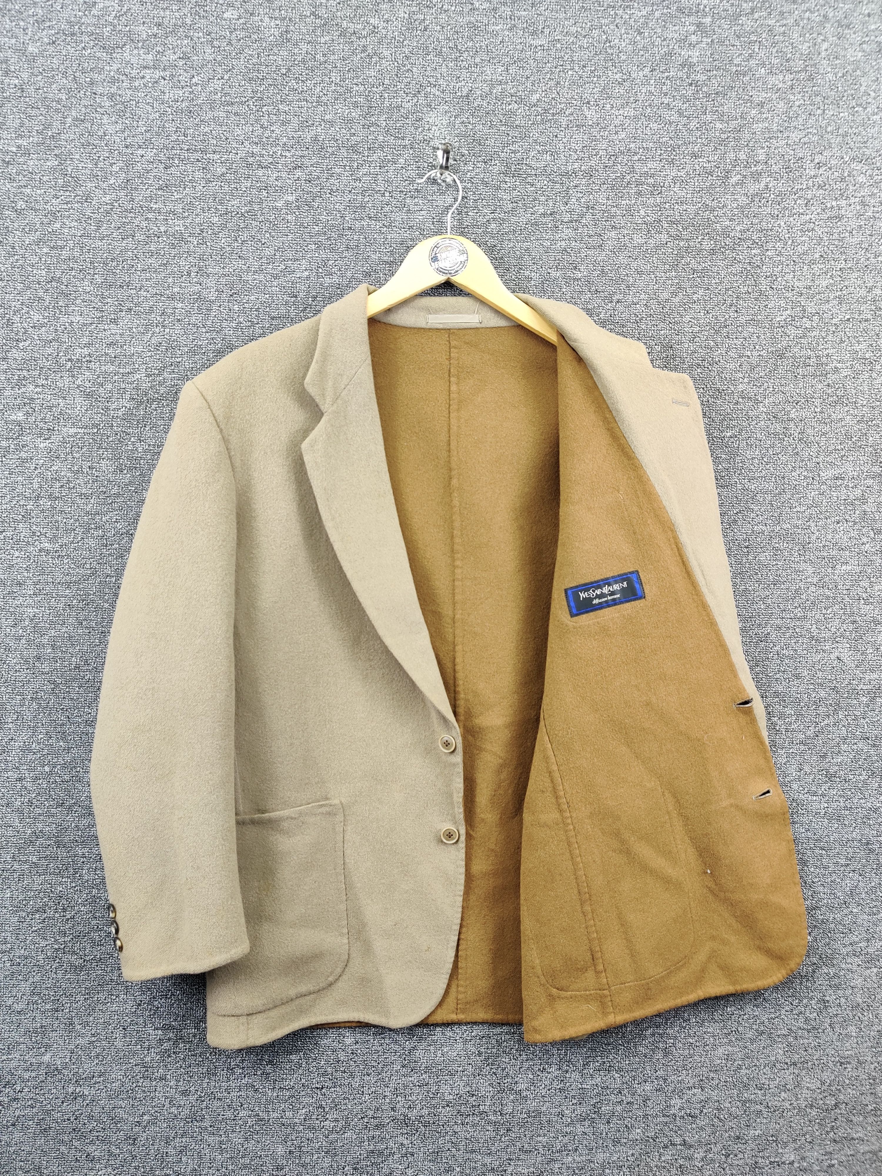 Yves Saint Laurent Vintage Yves Saint Laurent Wool Blazer Coat Size US L / EU 52-54 / 3 - 7 Thumbnail