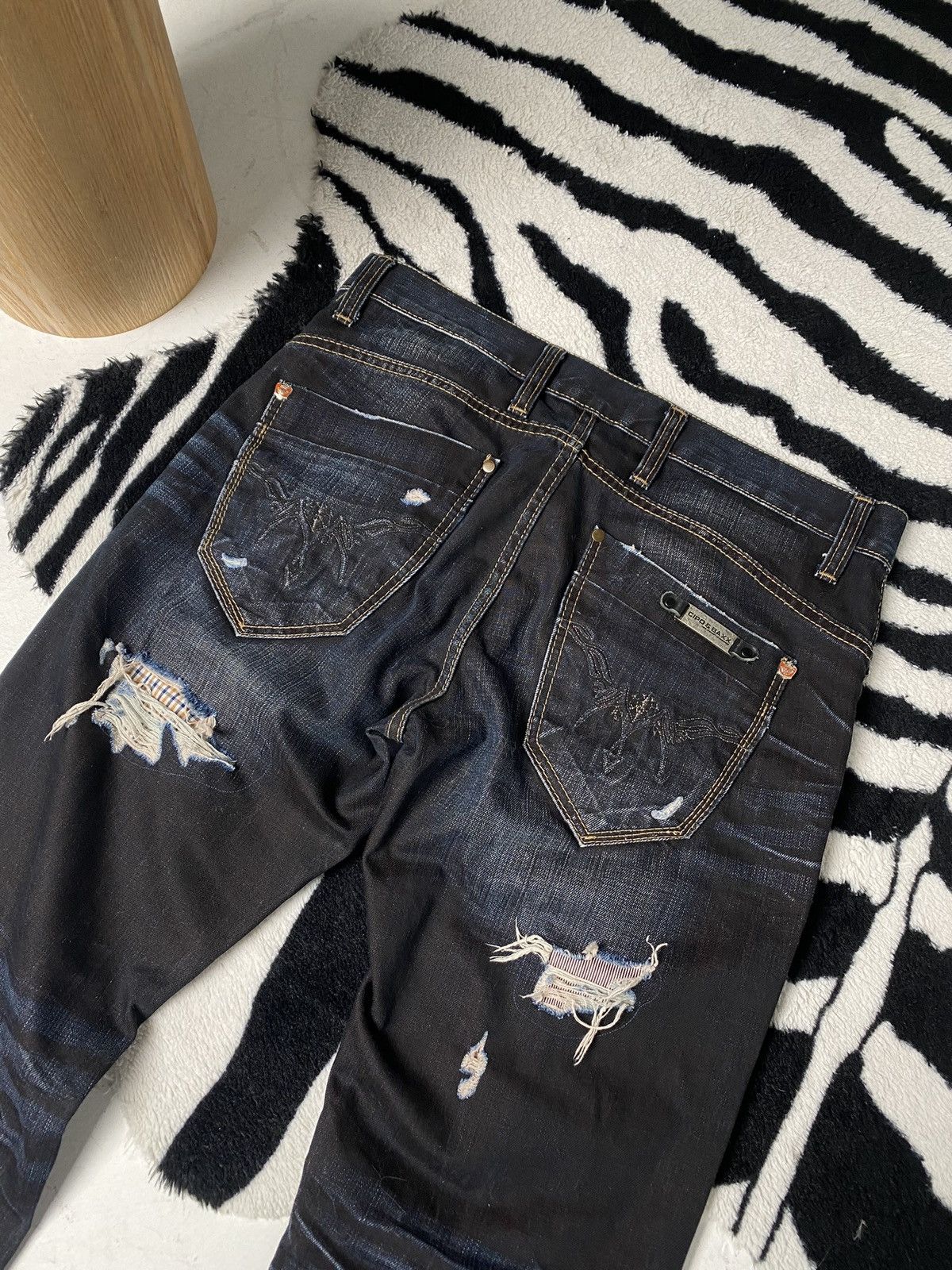 Vintage Vintage cipo baxx denim pants opium style Size US 34 / EU 50 - 9 Thumbnail