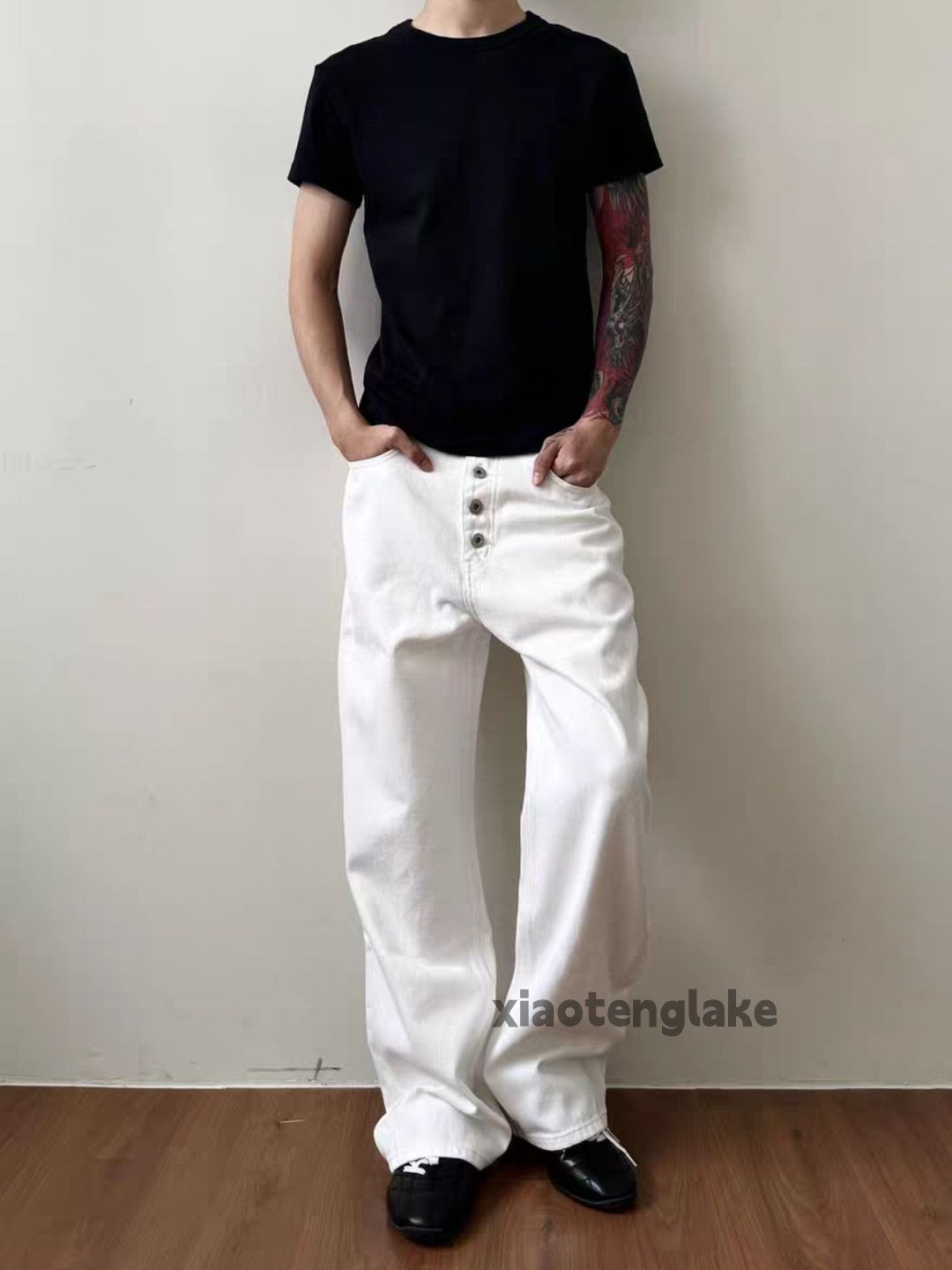 Jean Utility skate hiphop yuppie loose baggy flared jeans Size US 28 / EU 44 - 2 Thumbnail