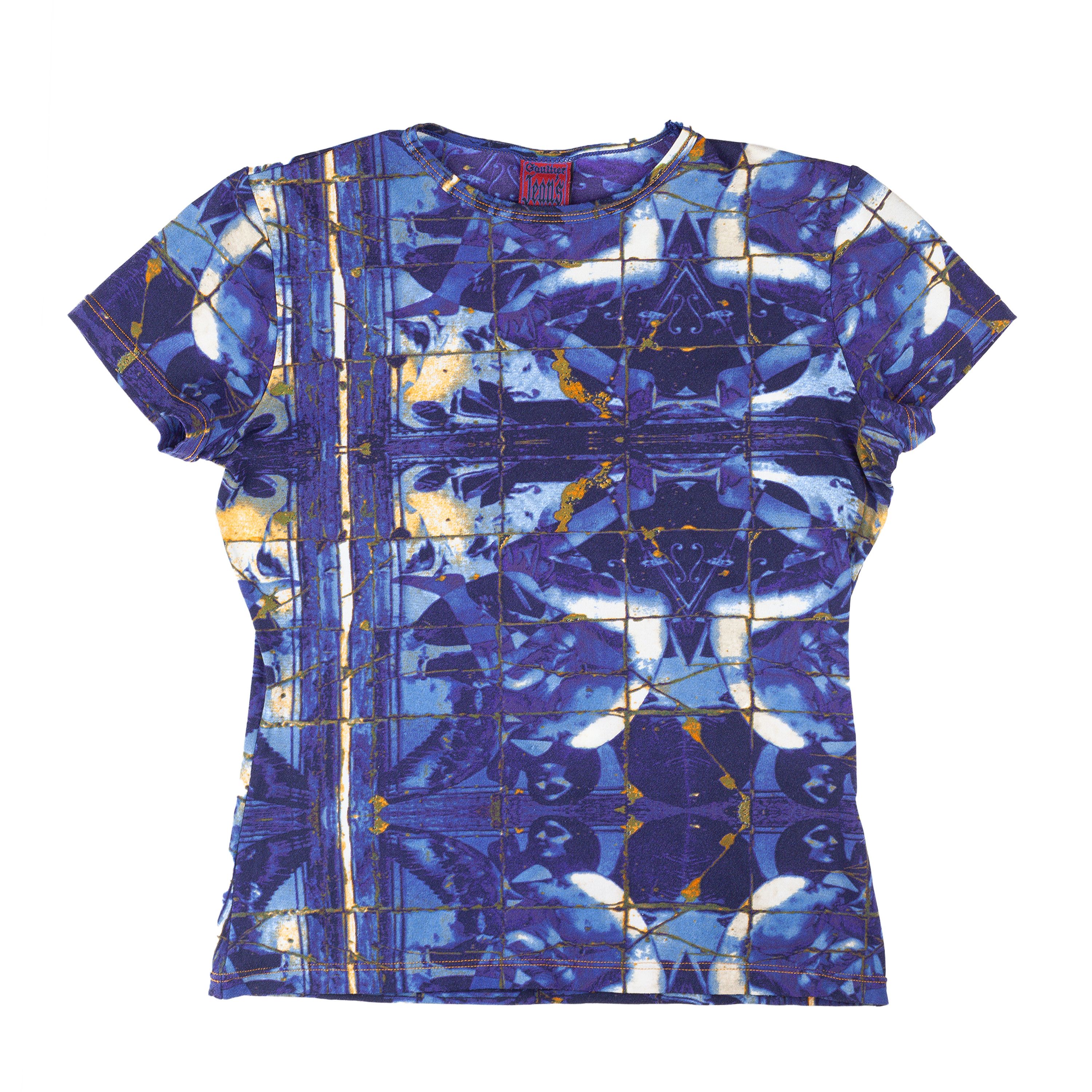 Jean Paul Gaultier Jean Paul Gaultier JPG Printed Tiles Vintage Top (S) Size S / US 4 / IT 40 - 1 Thumbnail