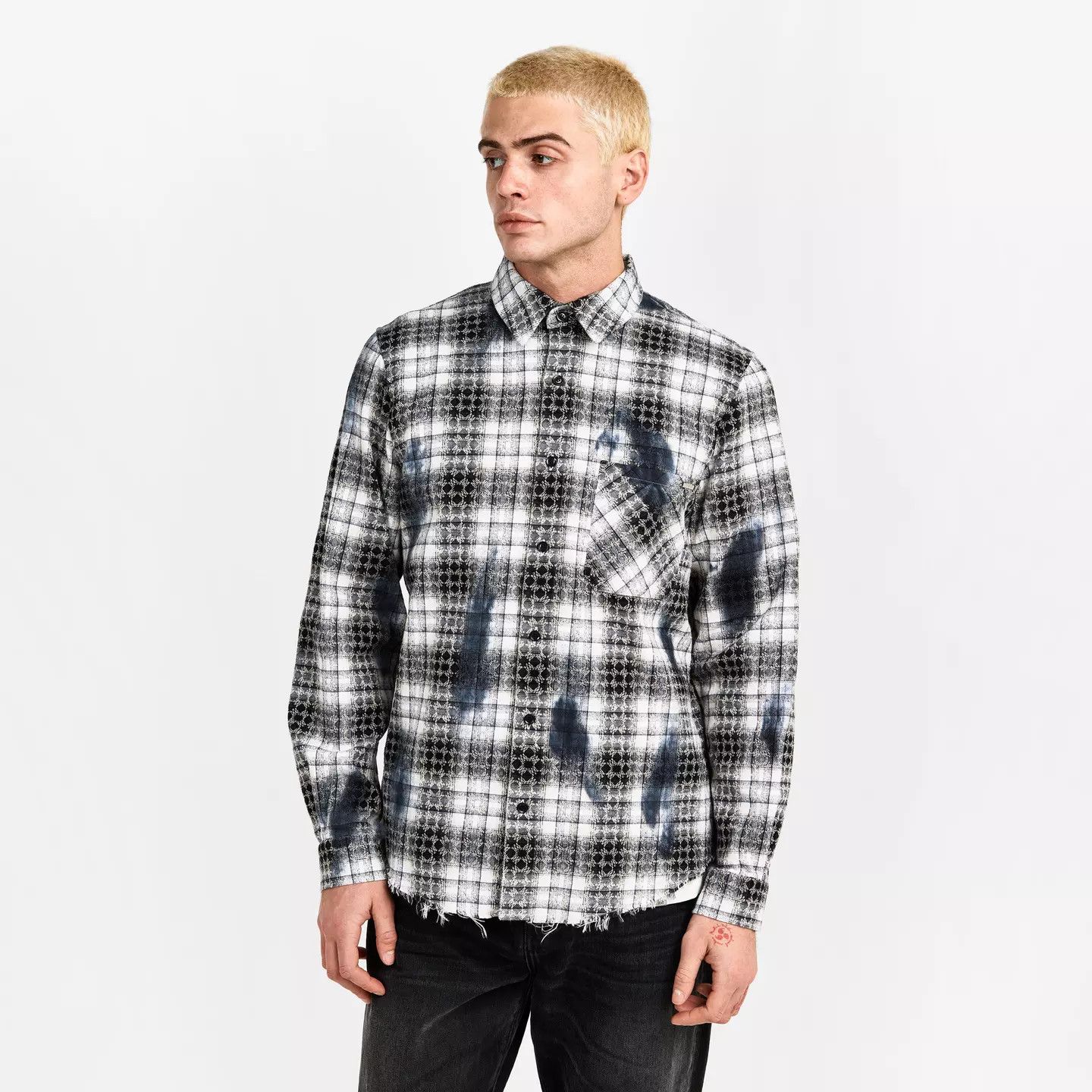 Amiri o1g2r1mq0426 Patterned Long Sleeve Tailored Fit Shirt Size US M / EU 48-50 / 2 - 3 Thumbnail
