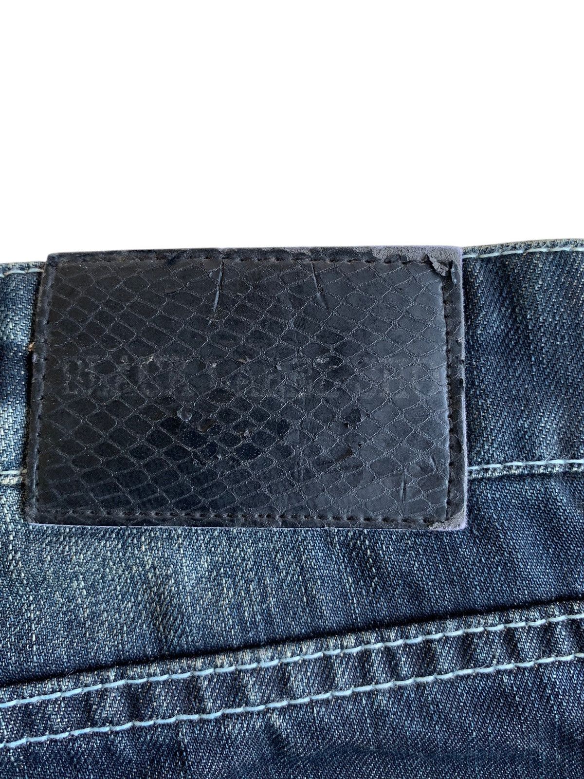 If Six Was Nine × Japanese Brand × Tornado Mart FLARE💥BLACK LABEL SHO RUSTY MUDMAX PUNK DISTRESSED DENIM Size US 31 - 9 Thumbnail