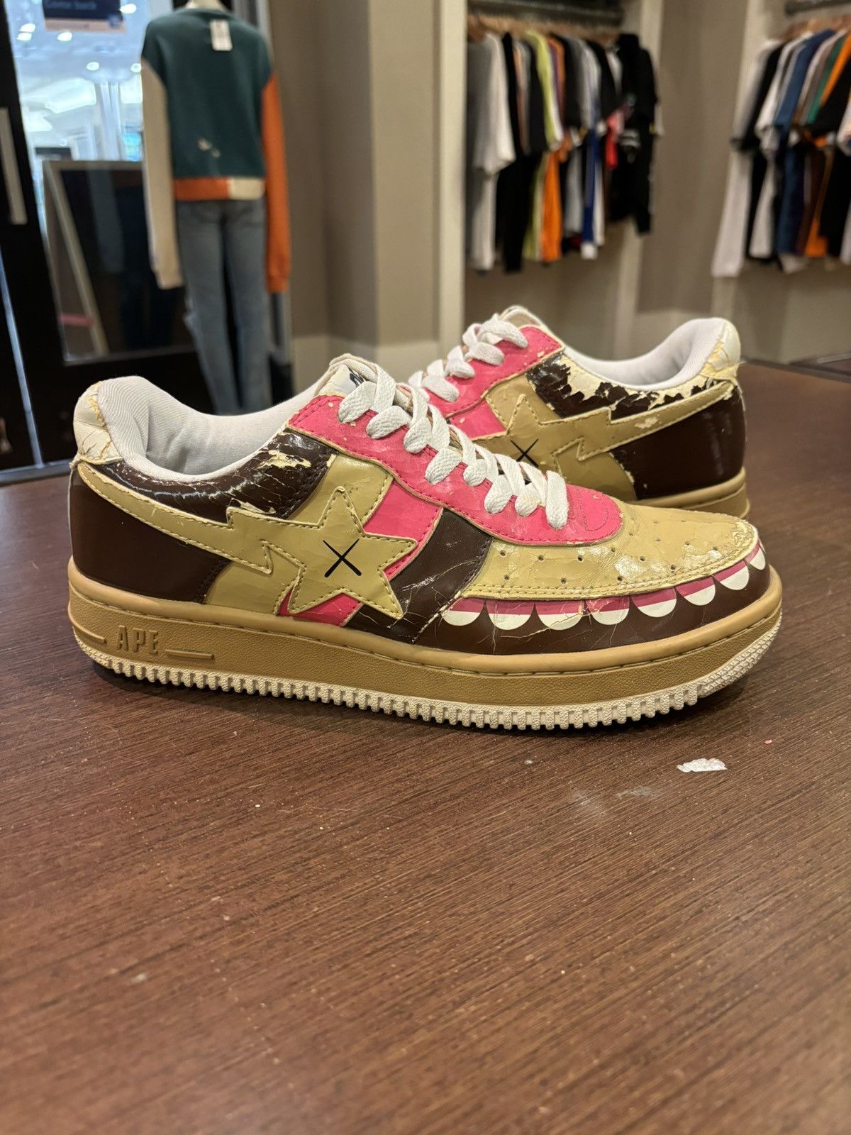 Bape Bape x Kaws Chompers Bapesta Grailed