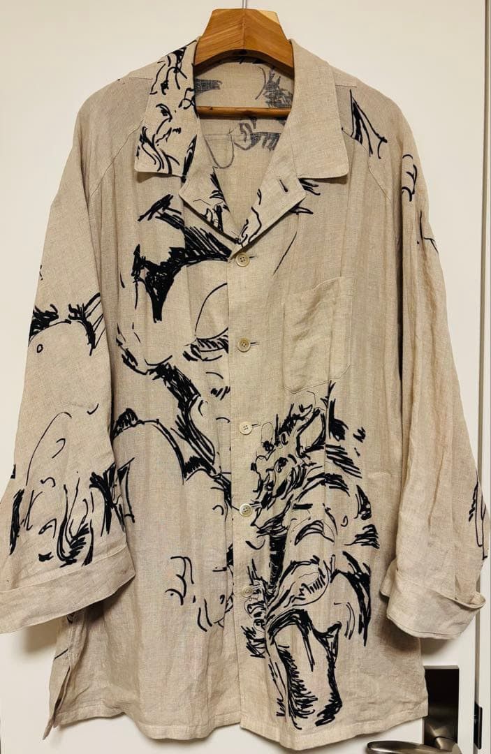 Yohji Yamamoto SS18 Pour Homme Jacket Linen Jacket Size US S / EU 44-46 / 1 - 1 Thumbnail