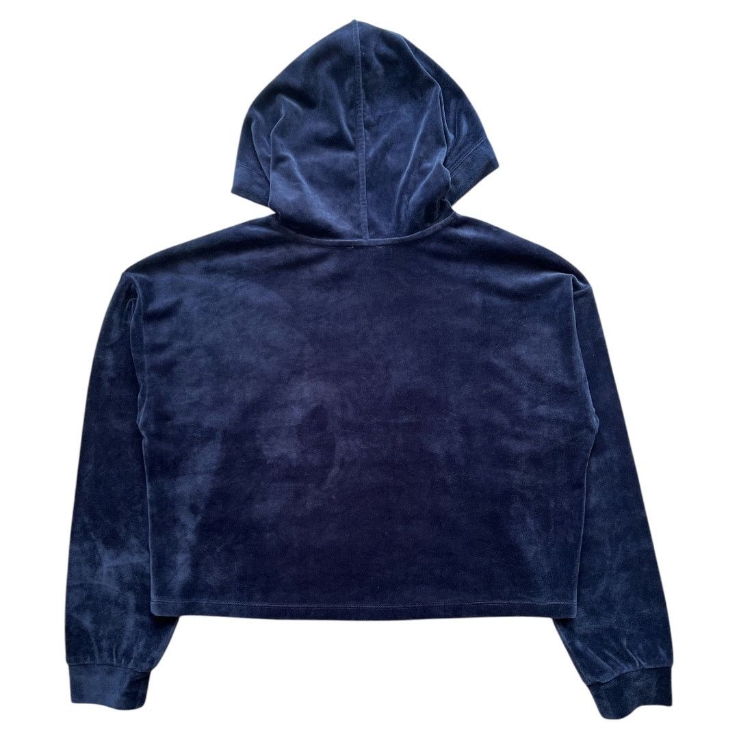 Other Philosophy Navy Velvet Pull Over Cropped Hoodie Top , M Size M / US 6-8 / IT 42-44 - 3 Thumbnail