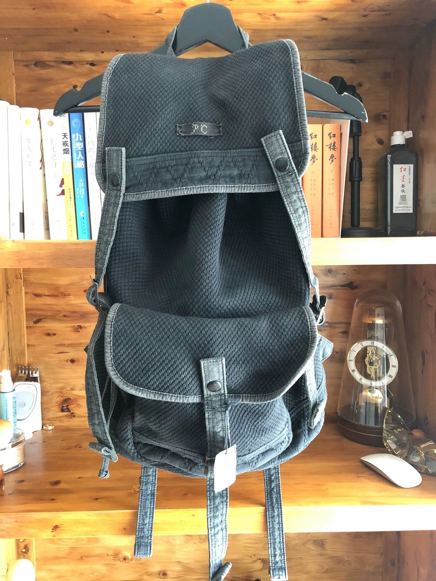 Porter Classic Porter Classic Black Sashiko Backpack Size ONE SIZE - 1 Thumbnail