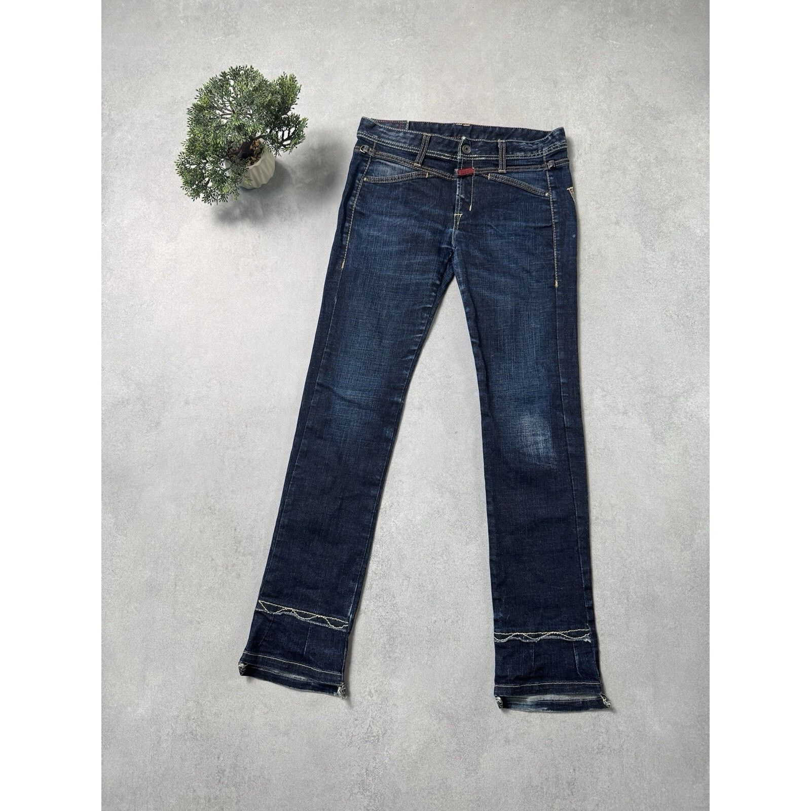 Marithe + Francois Girbaud MARITHE FRANCOIS GIRBAUD Flare Denim Rare Avant Garde Size 27" / US 4 / IT 40 - 1 Thumbnail