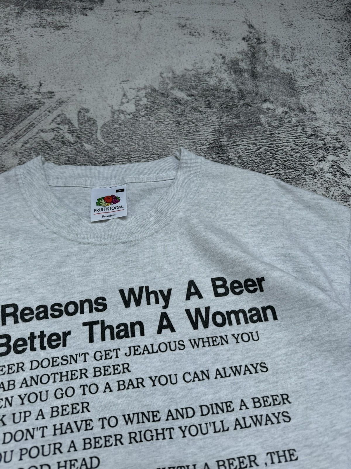 Vintage Mem 10 Reasons Why A Beer Is Better Than A Woman T Shirt Size US M / EU 48-50 / 2 - 10 Thumbnail