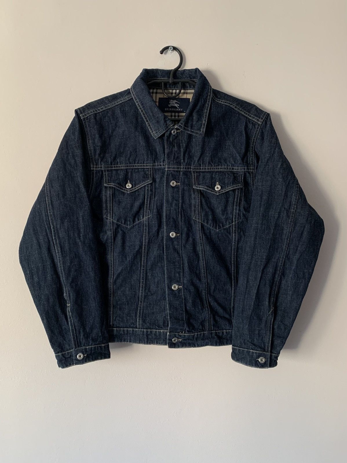 Burberry 🔥VINTAGE BURBERRY DENIM JACKET Size M / US 6-8 / IT 42-44 - 4 Thumbnail