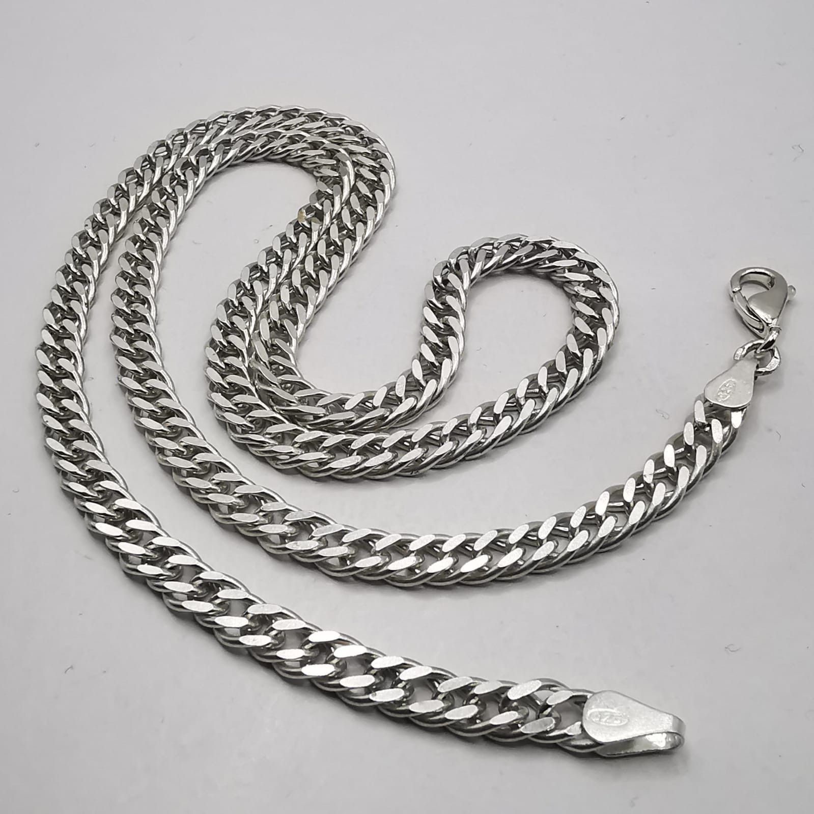 Jewelry Chain, 925 Sterling Silver, Signed 22.84G, Men's