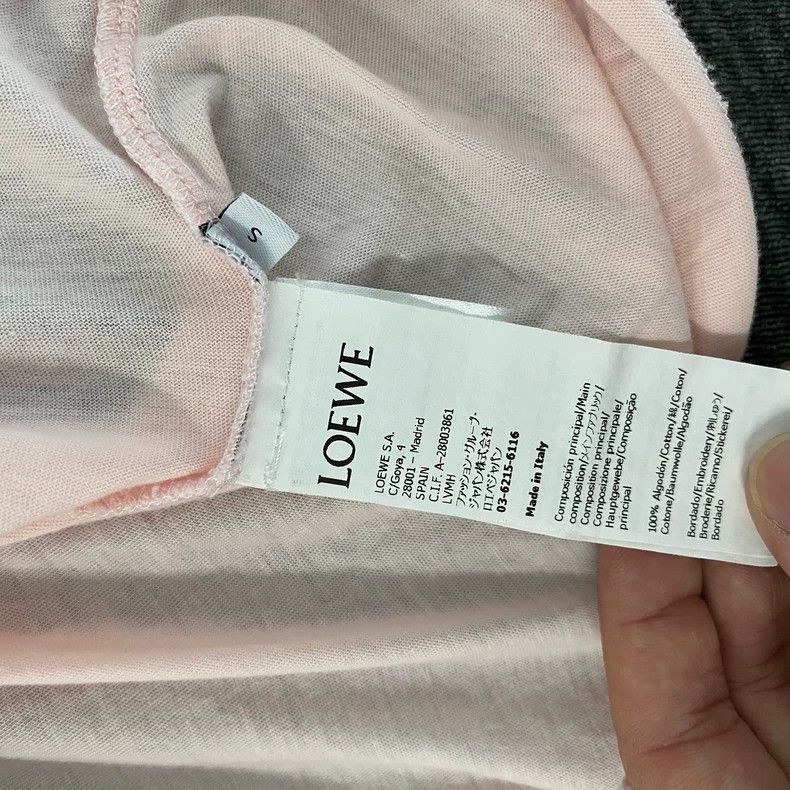 Loewe LOEWE Logo letter printed round neck short sleeve Size S / US 4 / IT 40 - 3 Thumbnail