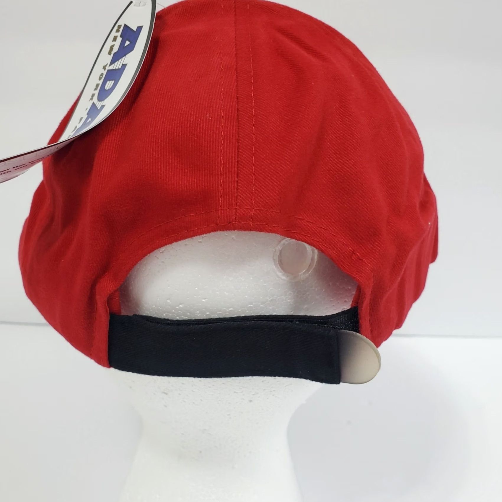Vintage Adams True Value Baseball Cap Red Black Cotton Embroidered Adjustable Strapback Size ONE SIZE - 4 Thumbnail