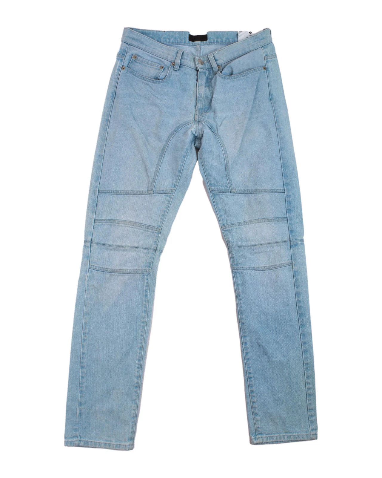 Belstaff Belstaff Straight Leg Biker Jeans Light Blue Denim W31 L32 Size US 31 - 1 Thumbnail