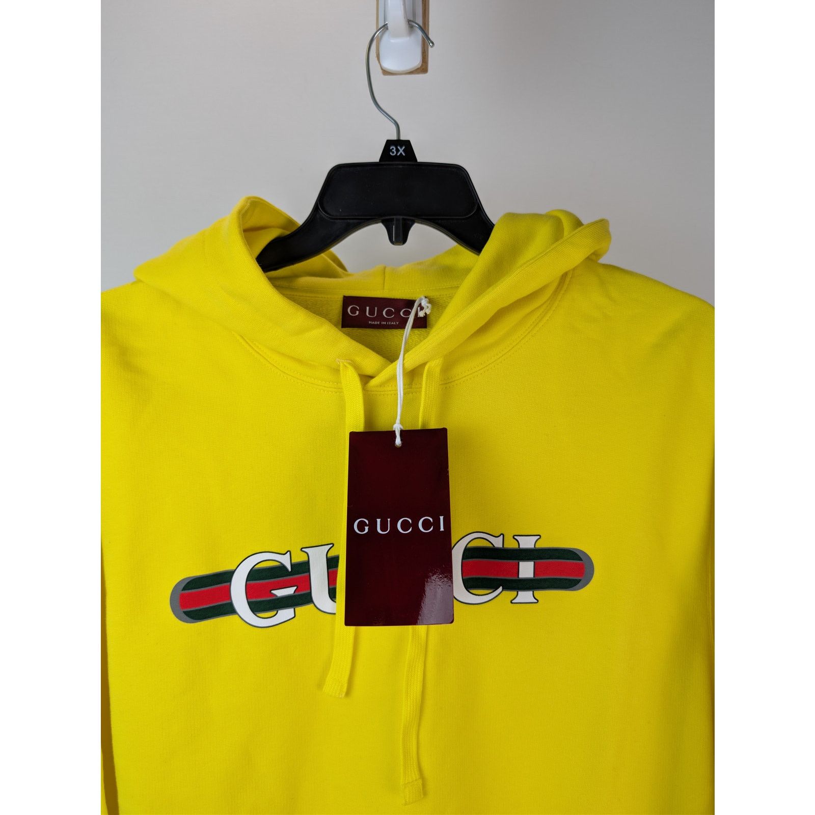 Gucci o1rshd1 Logo Sweatshirt Hoodie in Yellow Size US M / EU 48-50 / 2 - 7 Thumbnail