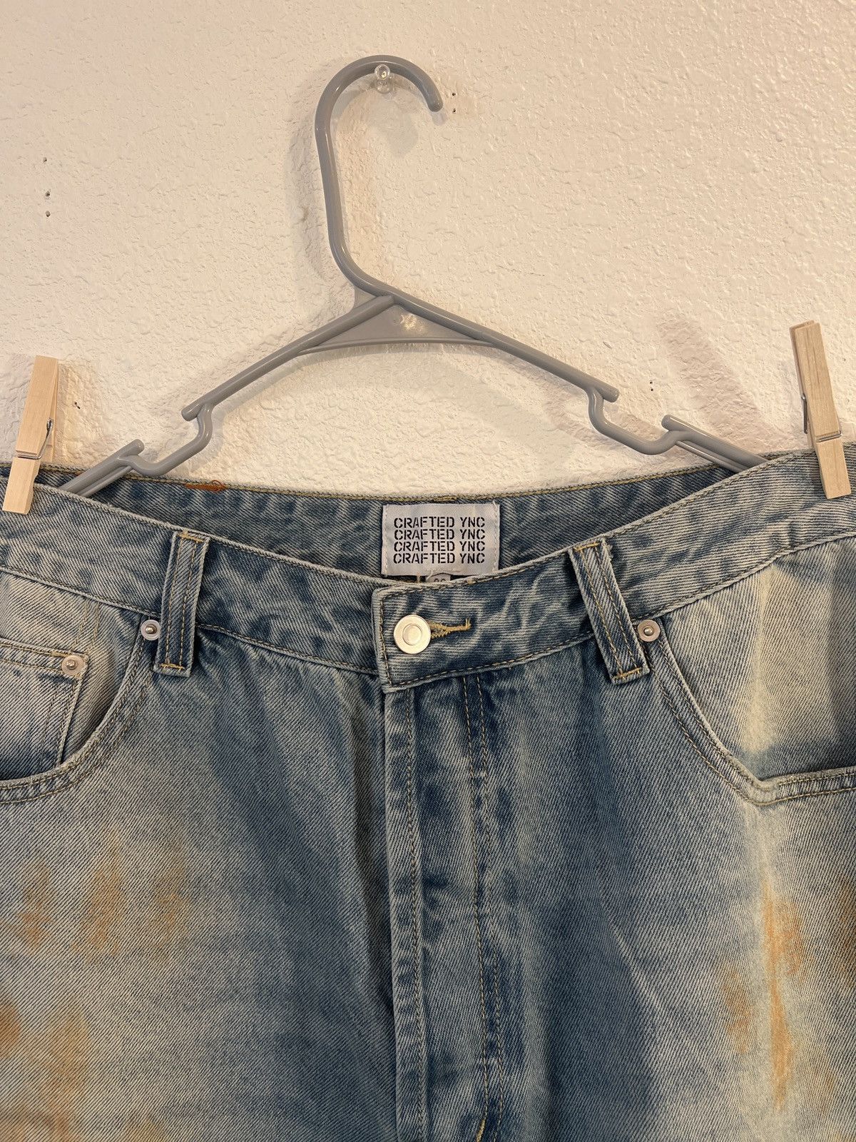 Other Crafted YNC Baggy Mud Washed Jeans Size US 36 / EU 52 - 3 Thumbnail