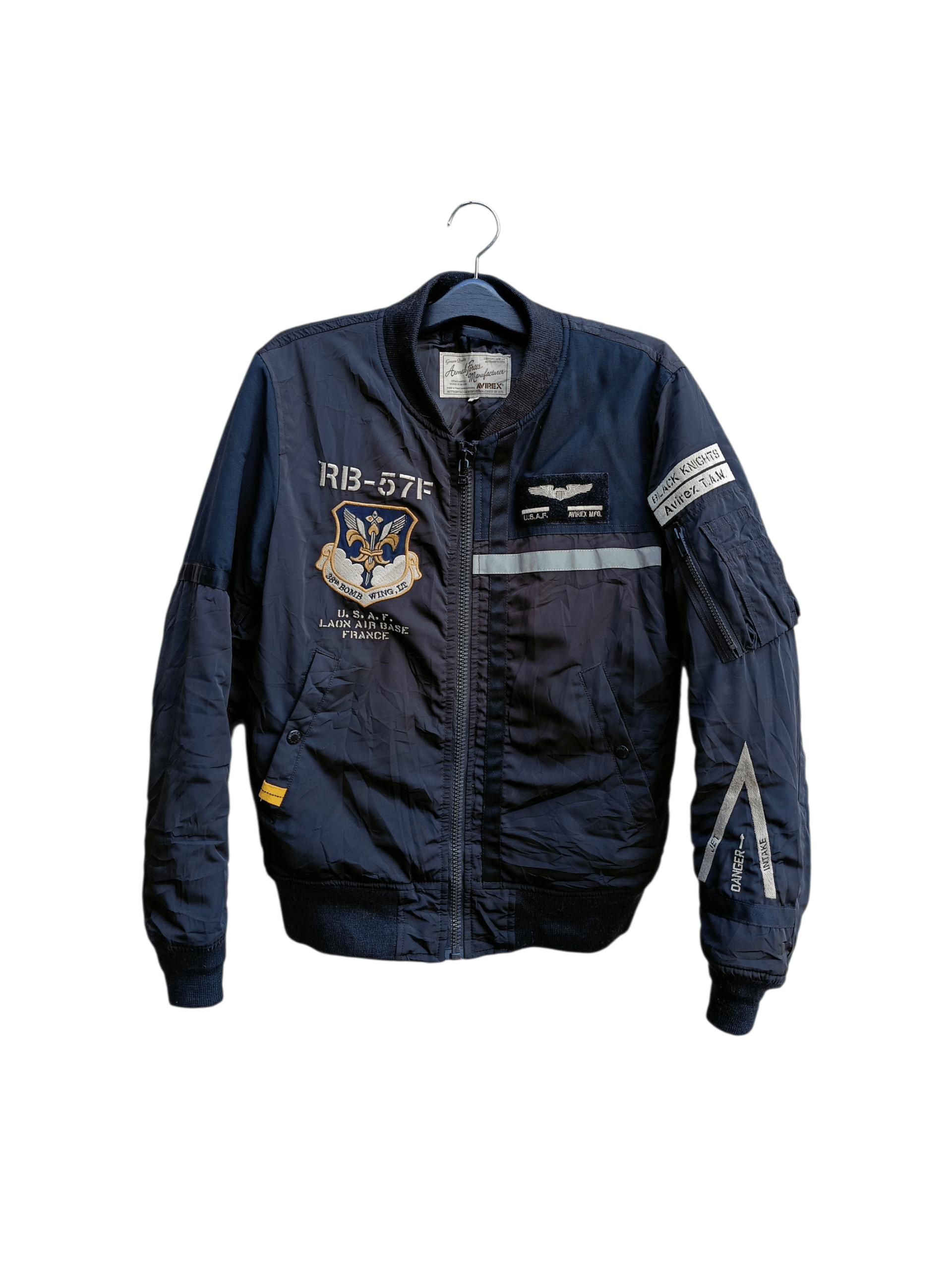 Avirex AVIREX BLACK KNIGHTS MA-1 BOMBER FLIGHT JACKET Size US M / EU 48-50 / 2 - 2 Thumbnail