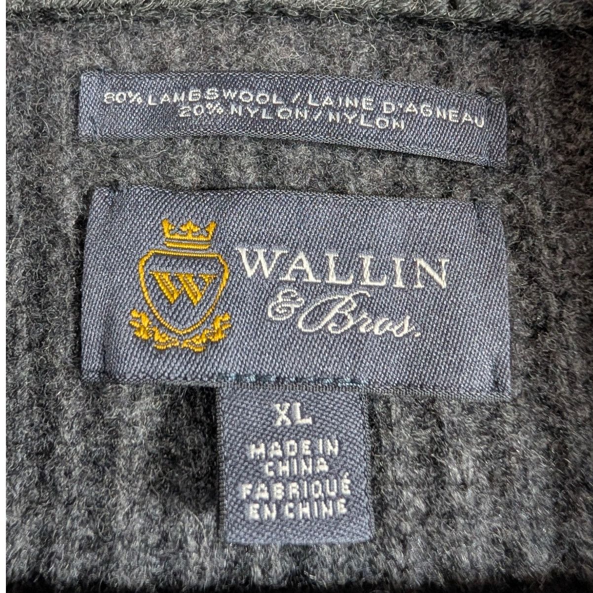 Wallin & Bros Wallin & Bros Wool Cardigan Gray XL Elbow Patch Mens Size XL Size US XL / EU 56 / 4 - 3 Thumbnail
