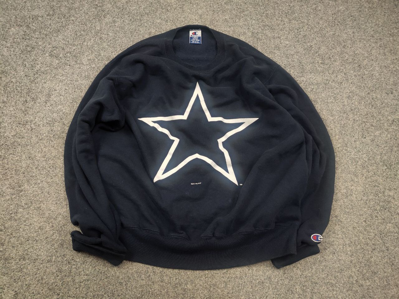 Champion Vintage 1996s Champion NFL Dallas Cowboys Logo Sweatshirt Size US L / EU 52-54 / 3 - 2 Thumbnail