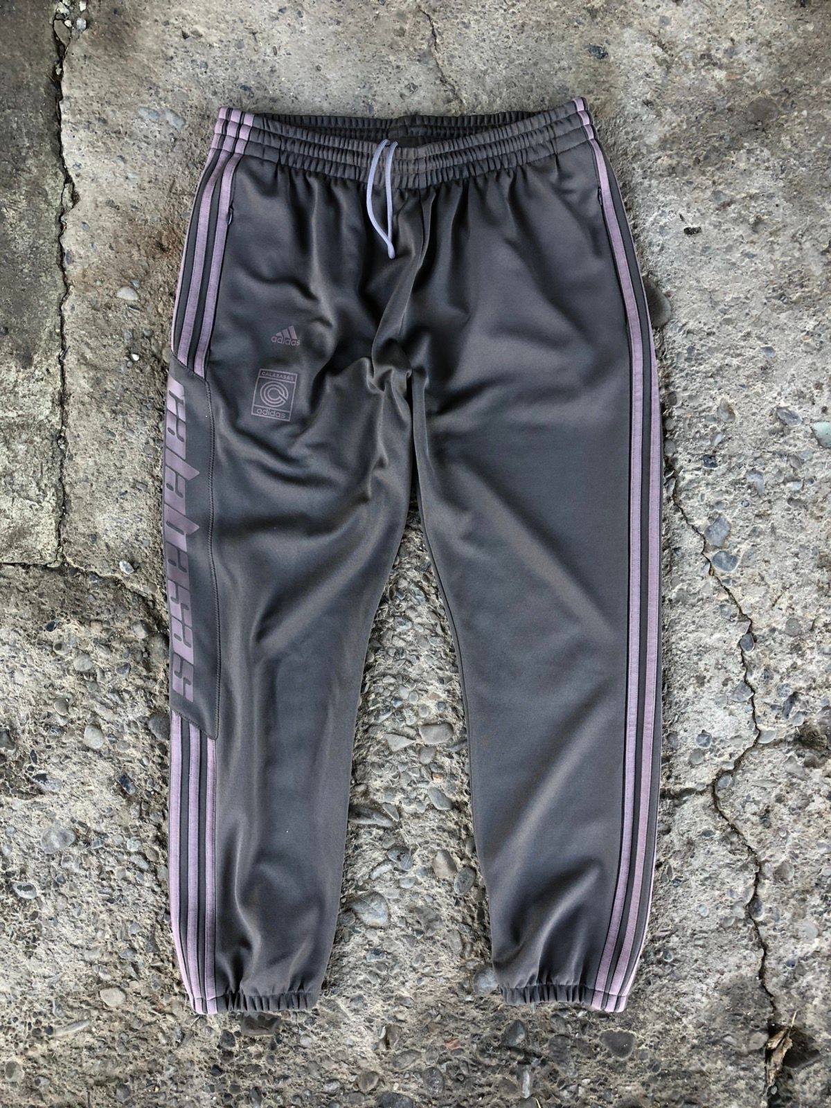 Pre-owned Adidas X Yeezy Season Adidas Yeezy Calabasas Track Pants Size L In Grey