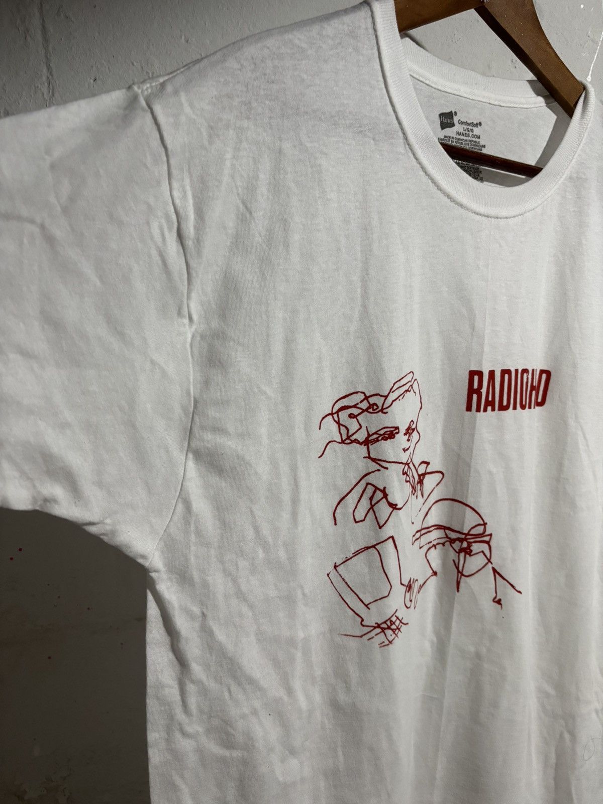 Band Tees × Hanes Radiohead tee Size US L / EU 52-54 / 3 - 4 Thumbnail