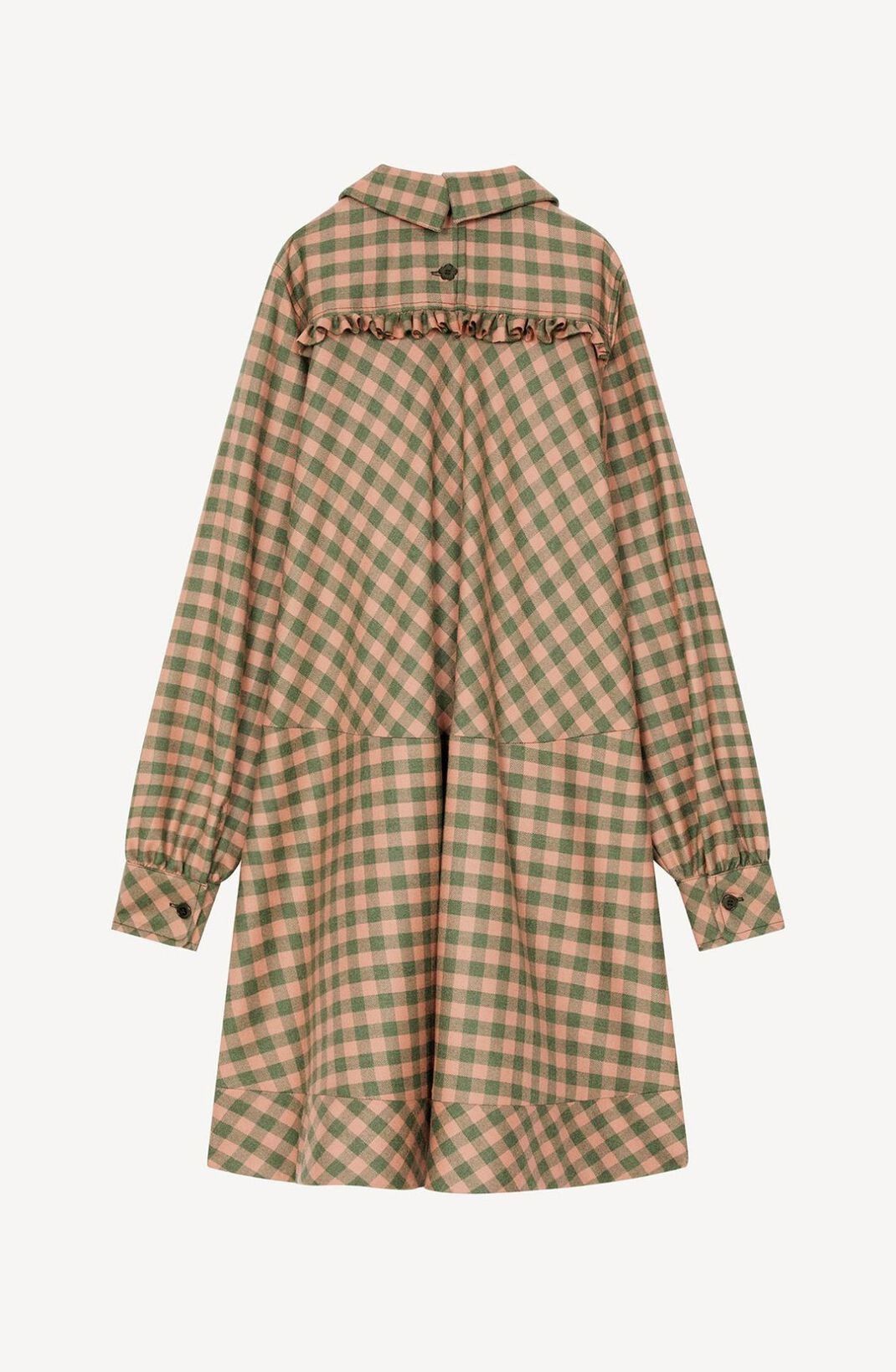 Kenzo o1y1025 Mini Dress in Antique Rose/Green Size S / US 4 / IT 40 - 2 Thumbnail