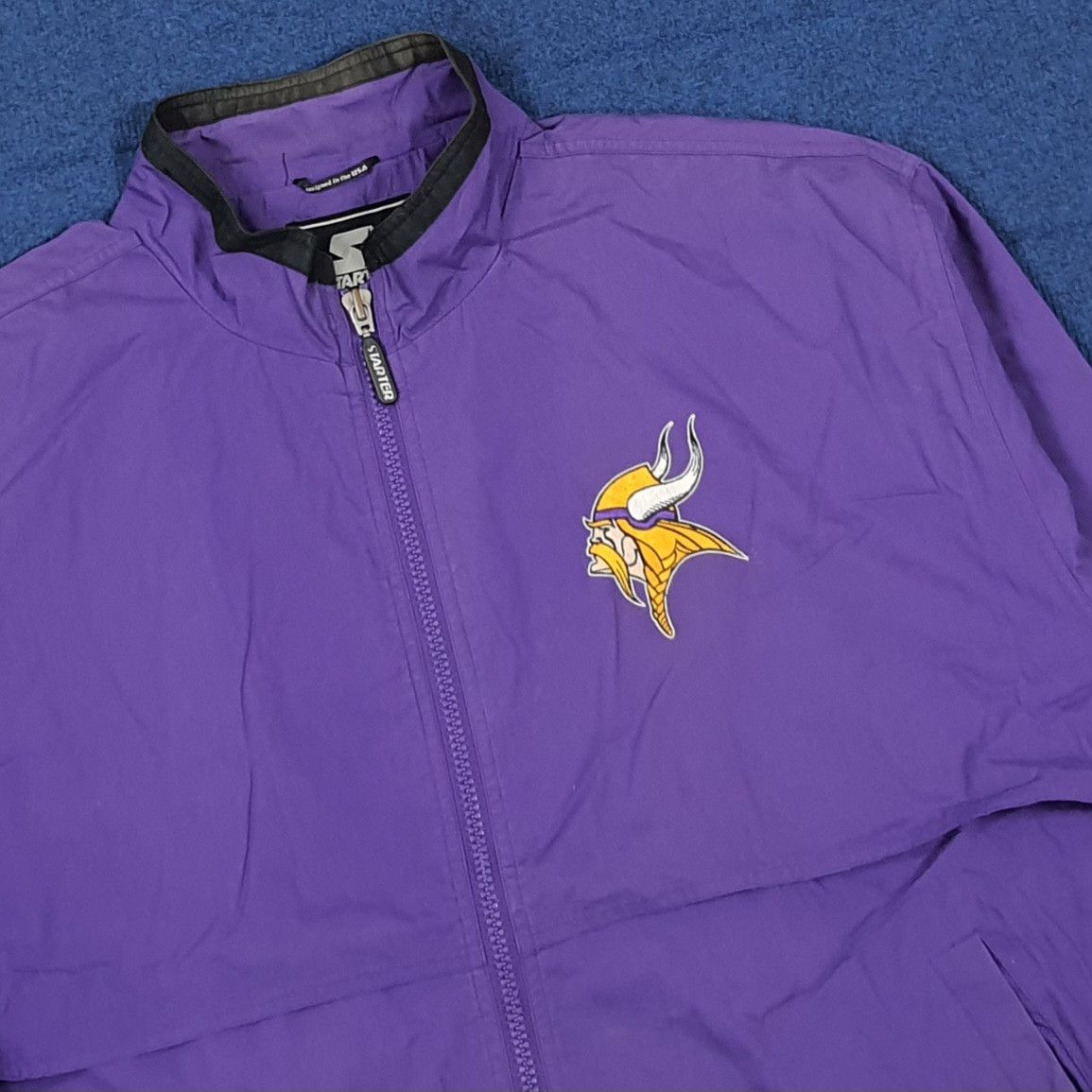Starter Vintage 90s Starter Minnesota Vikings NFL Jacket C308N1 Size US XXL / EU 58 / 5 - 2 Thumbnail