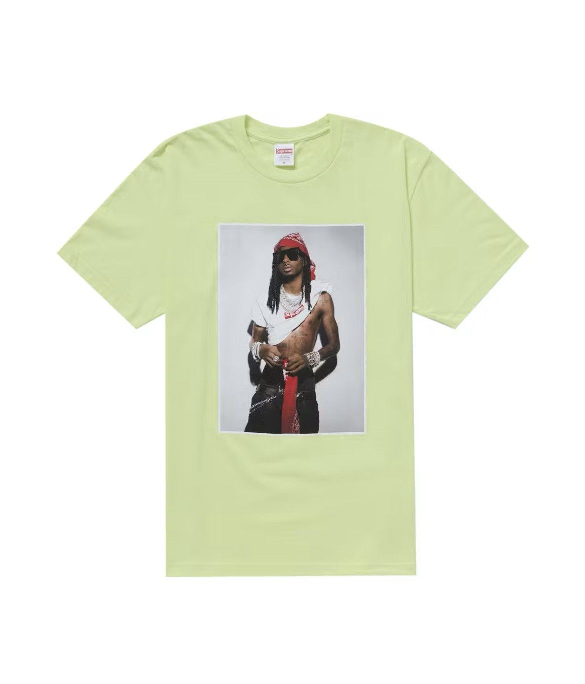 Supreme Supreme X Playboi Carti Tee Shirt 'Pale Green’ Size US XL / EU 56 / 4 - 1 Thumbnail