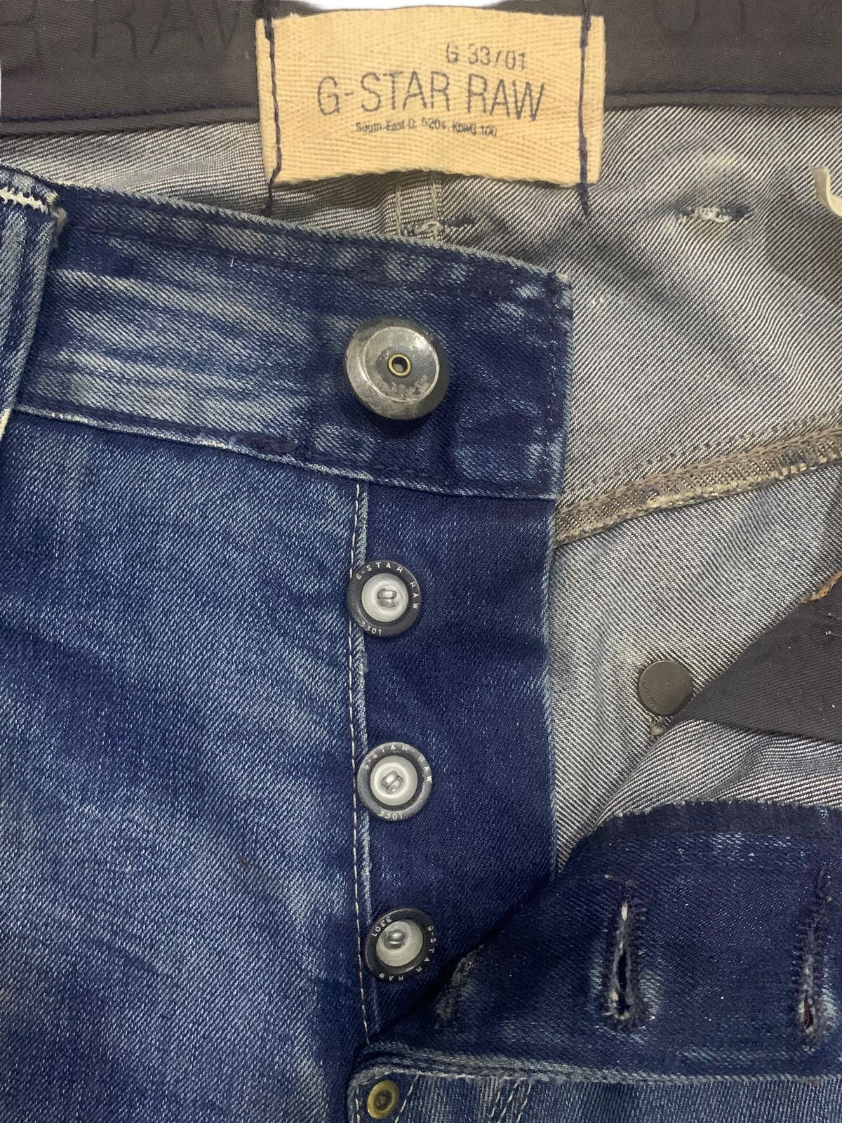 G-Star × If Six Was Nine Vintage G Star Raw ButtonFly Hype Jeans Size US 34 / EU 50 - 14 Thumbnail