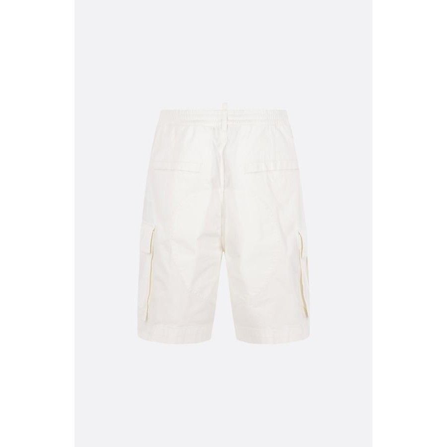 Dsquared2 DSQUARED2 Ivory Ripstop Cotton Cargo Shorts New & Authentic Size US 32 / EU 48 - 2 Thumbnail