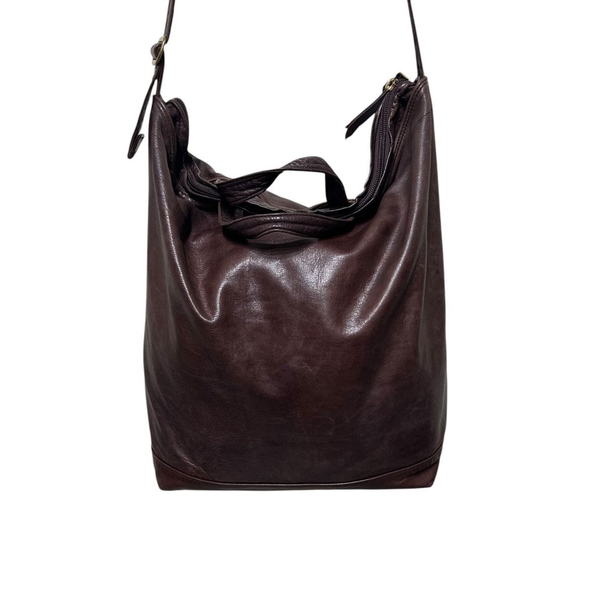 Porter 753 Porter Yoshida leather shoulder bag unisex brown Size ONE SIZE - 4 Thumbnail
