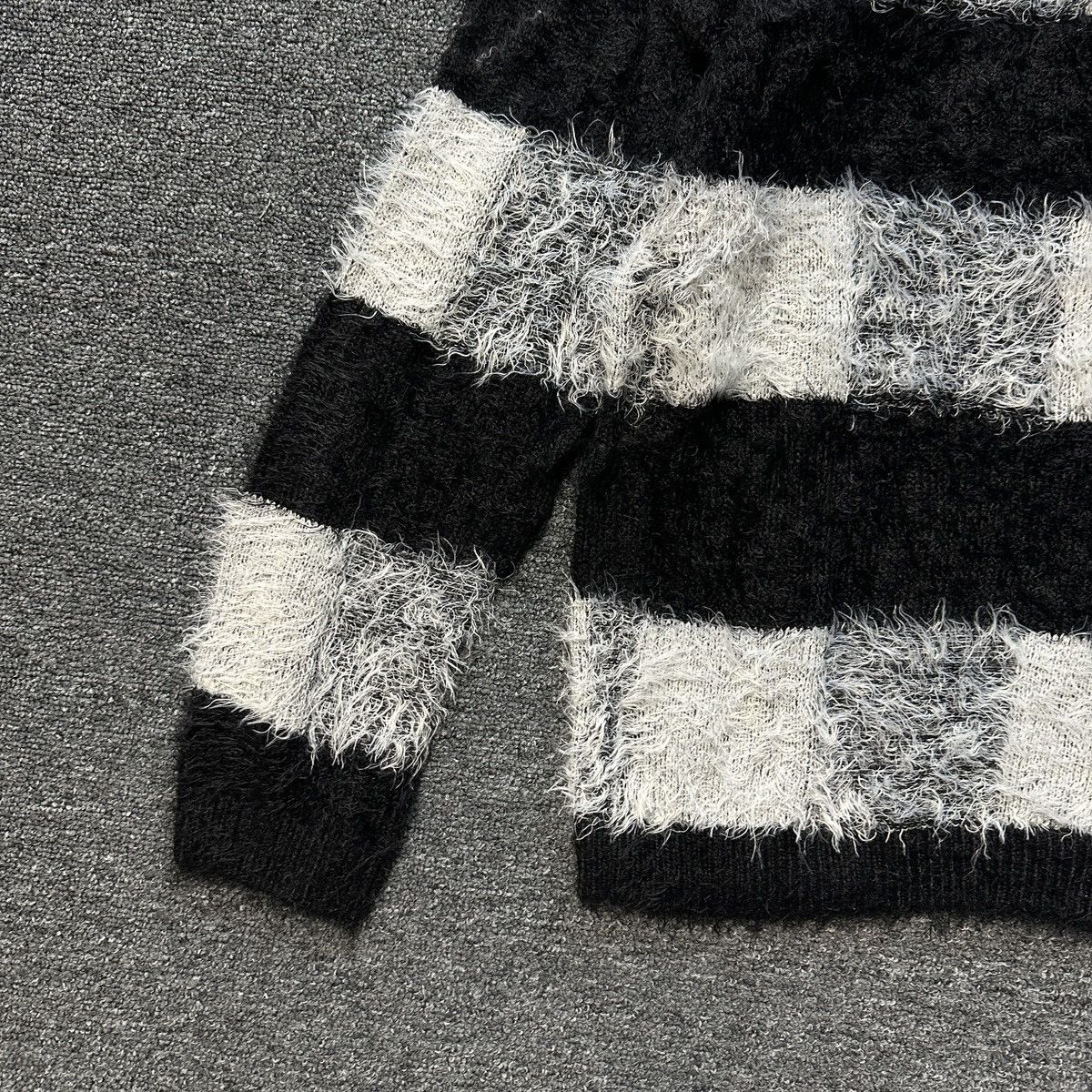Seditionaries Vintage Stripe Mohair Teddy Grass Style Sweater Size US S / EU 44-46 / 1 - 6 Thumbnail