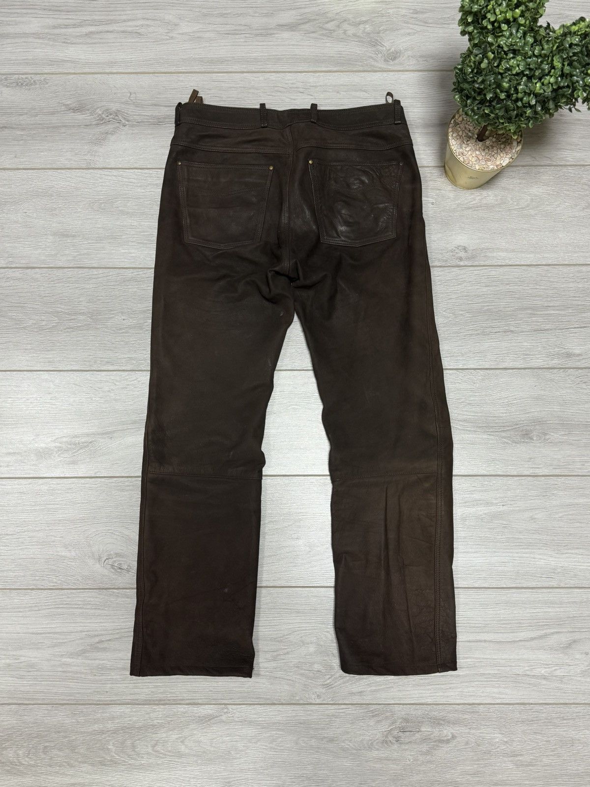 Leather Highway 1 Leather Moto Biker Pants vintage Size US 32 / EU 48 - 9 Thumbnail